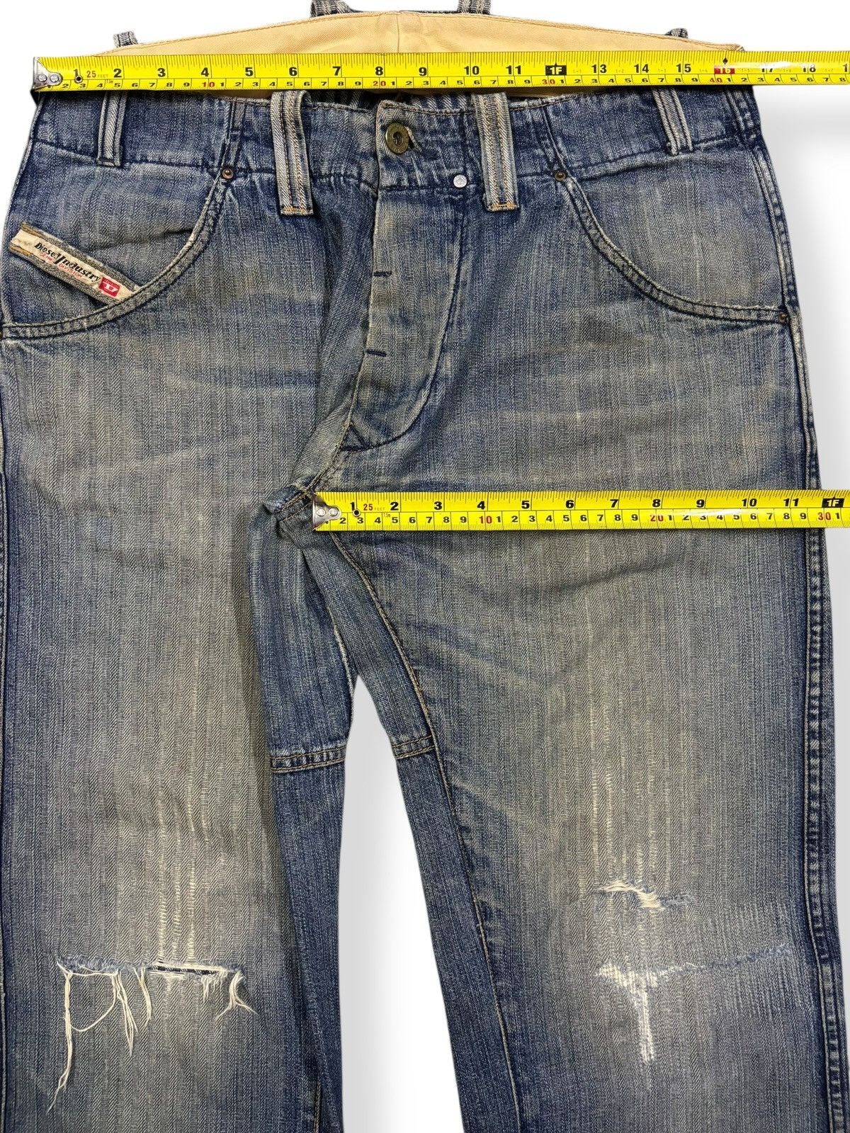 Diesel Vintage Diesel Industry Mud Wash Baggy Distressed Jeans Size US 32 / EU 48 - 16 Thumbnail