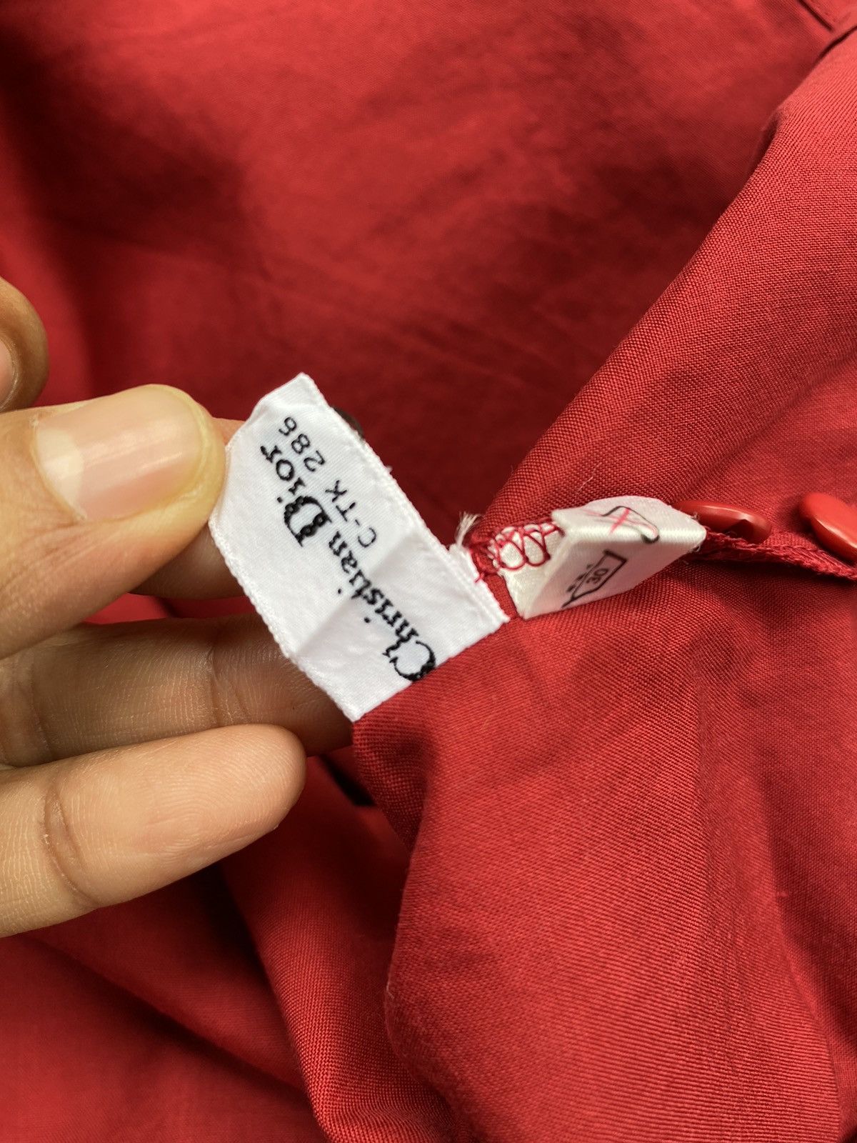 Dior Christian Dior vintage red cardinal shirt Size L / US 10 / IT 46 - 5 Thumbnail