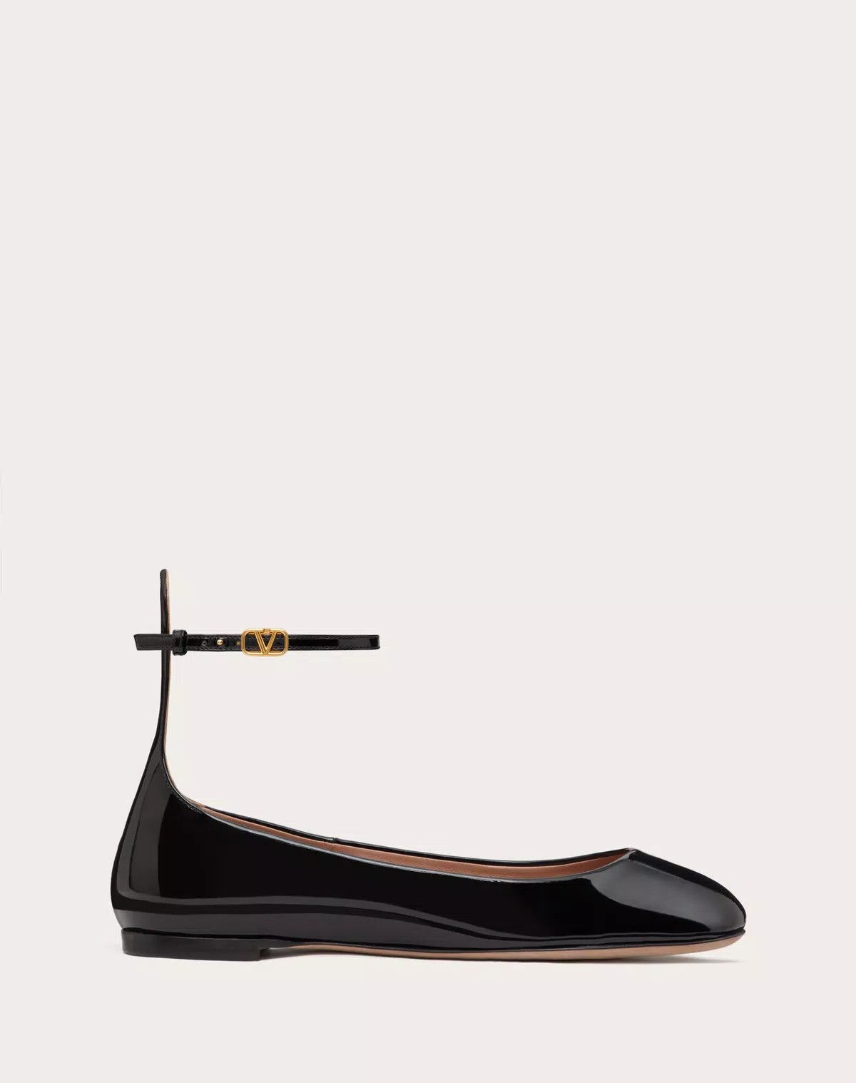 Valentino o1s1wg110426 Tan-Go Patent Leather Ballerina in Black Size US 6 / IT 36 - 1 Thumbnail