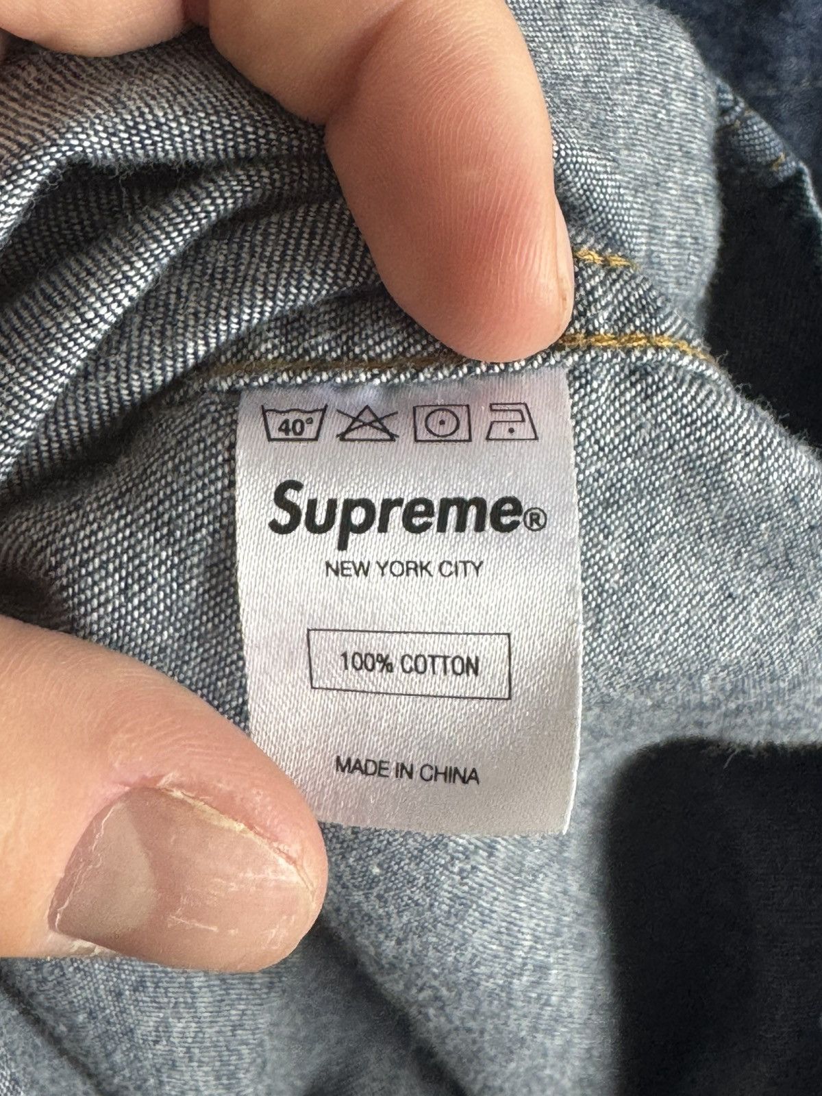 Supreme Supreme SS12 Denim Men's Shirt Size US M / EU 48-50 / 2 - 4 Thumbnail