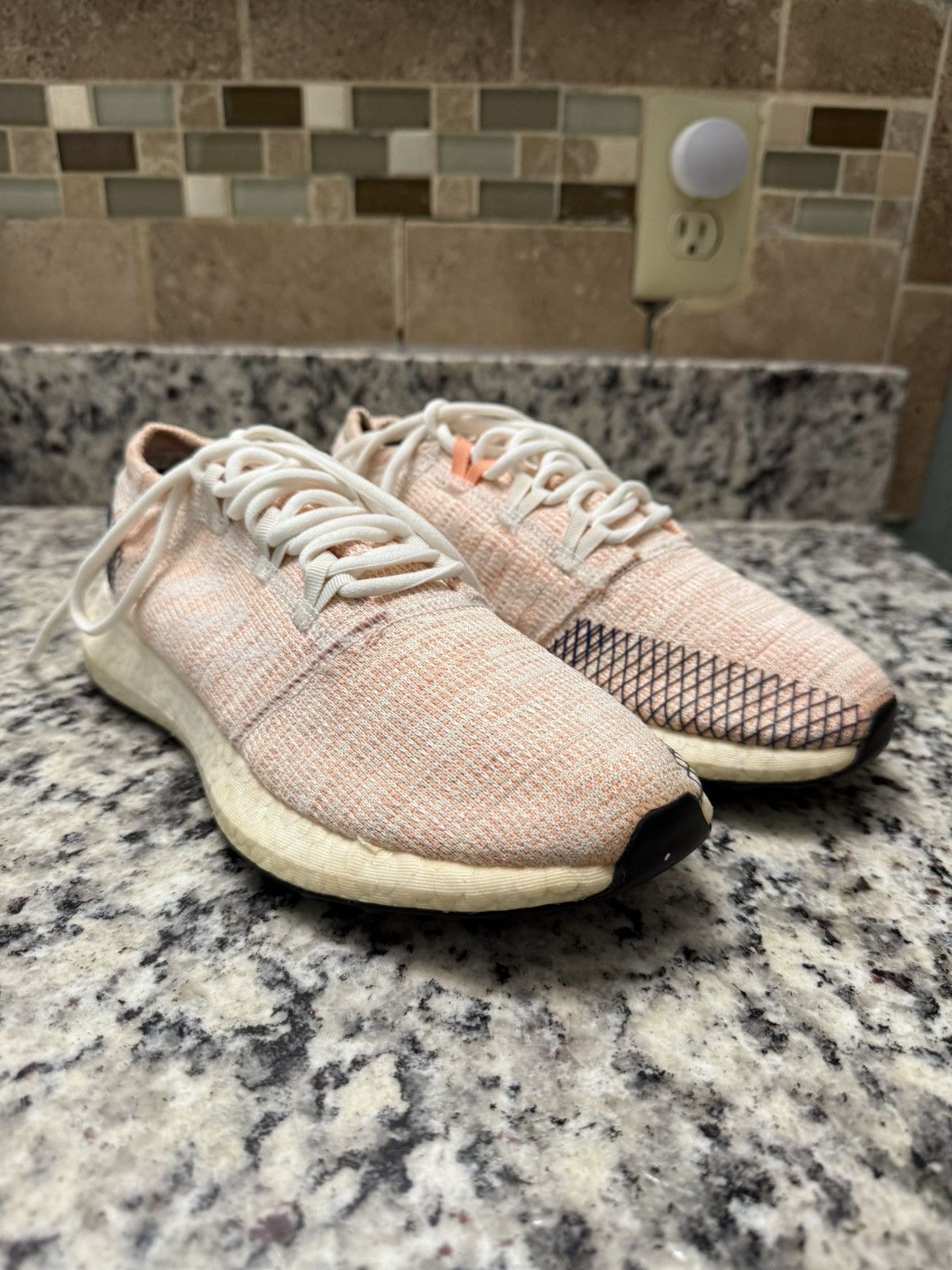Adidas Adidas 2018 Women’s Pure Boost Go Running White Sneakers 8W Size US 8 / IT 38 - 1 Thumbnail