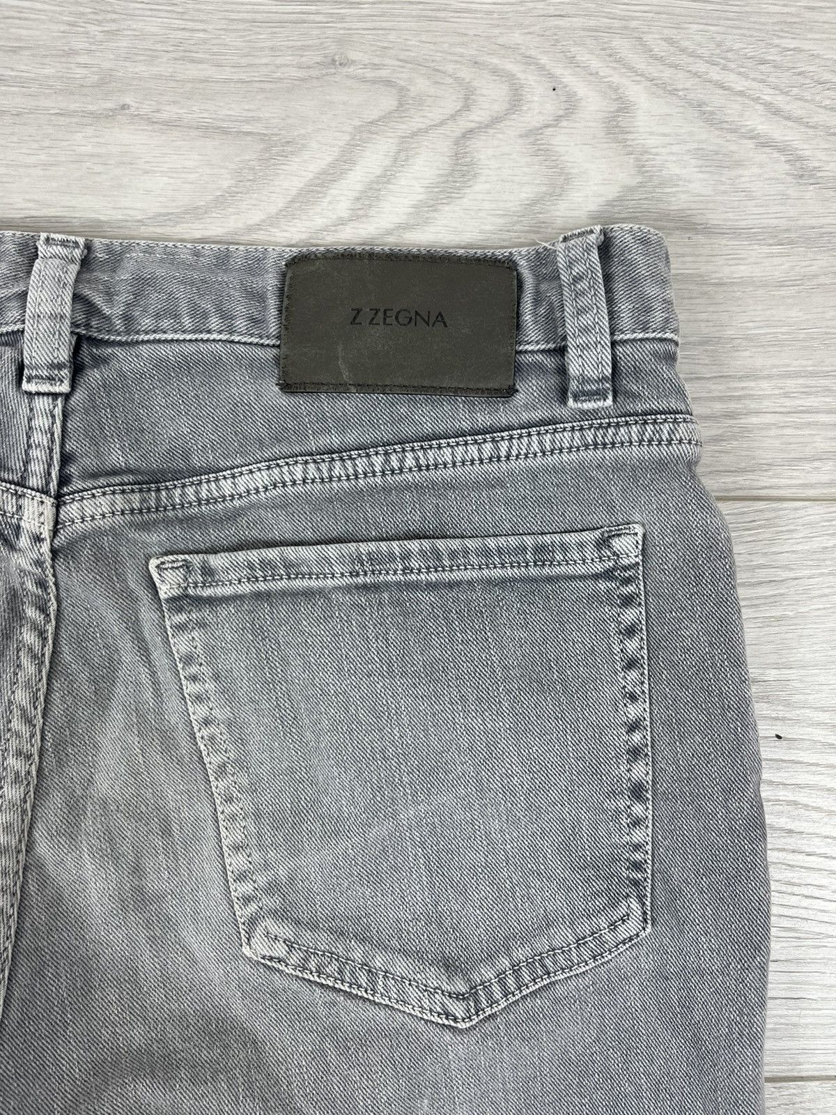 Z Zegna Z Zegna Luxury Grey Washed Denim Slim Pants 30 size Size US 30 / EU 46 - 15 Thumbnail