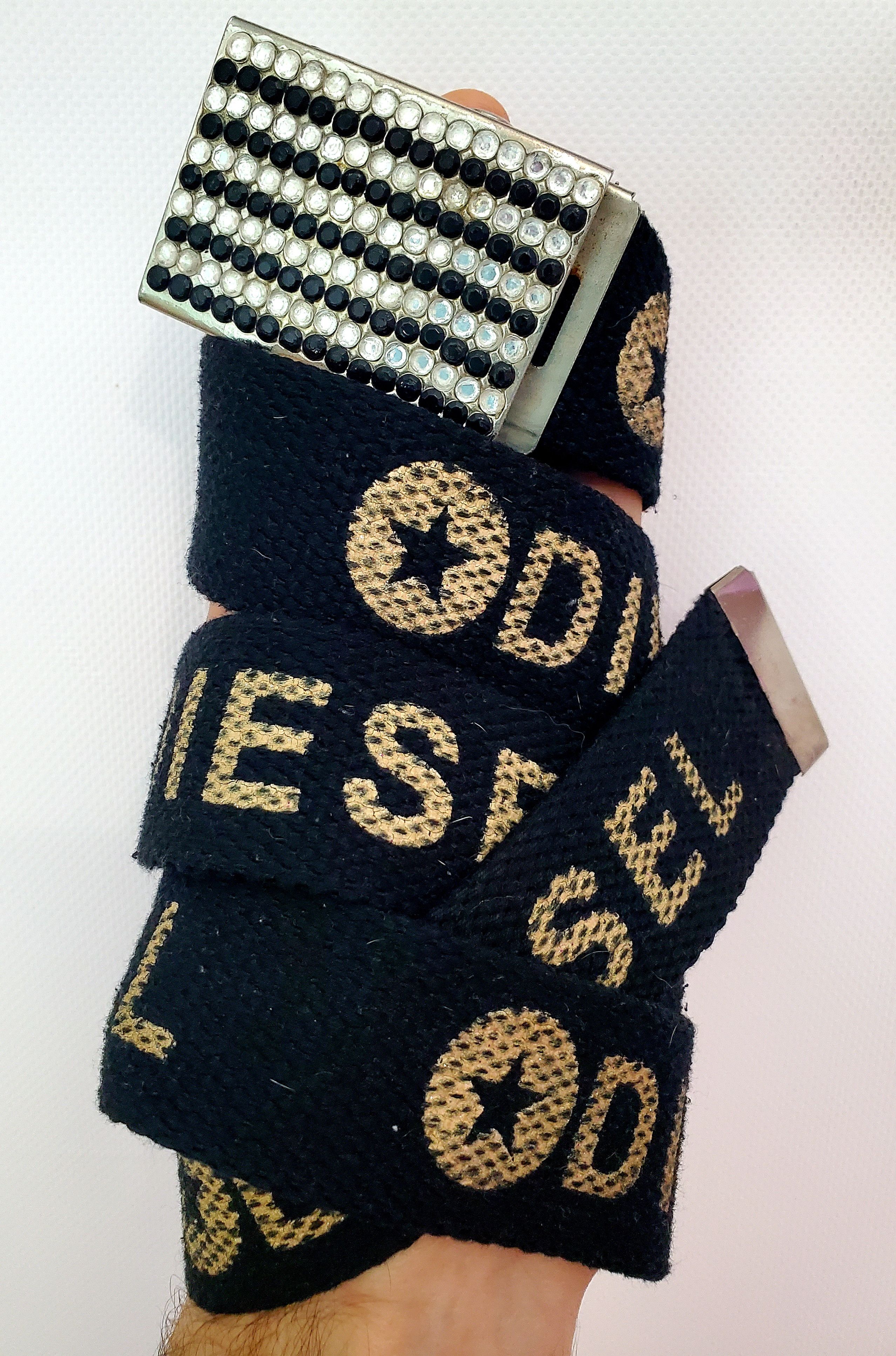 Diesel × Japanese Brand Diesel 90s rare vintage around logo belt length 103 cm Size ONE SIZE - 2 Thumbnail