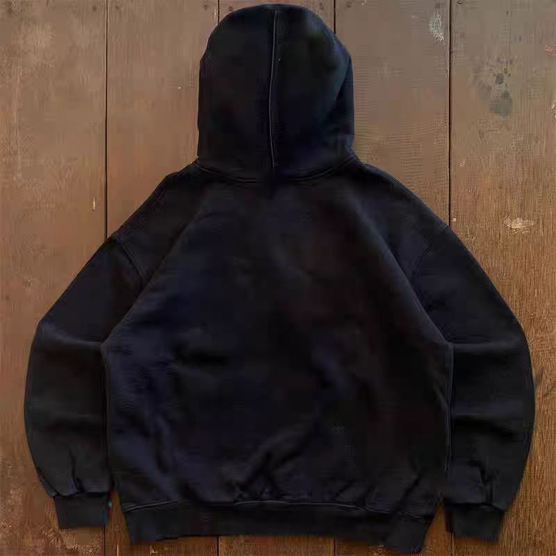 Vintage Black washed vintage eye print cotton hoodie Size US M / EU 48-50 / 2 - 2 Thumbnail