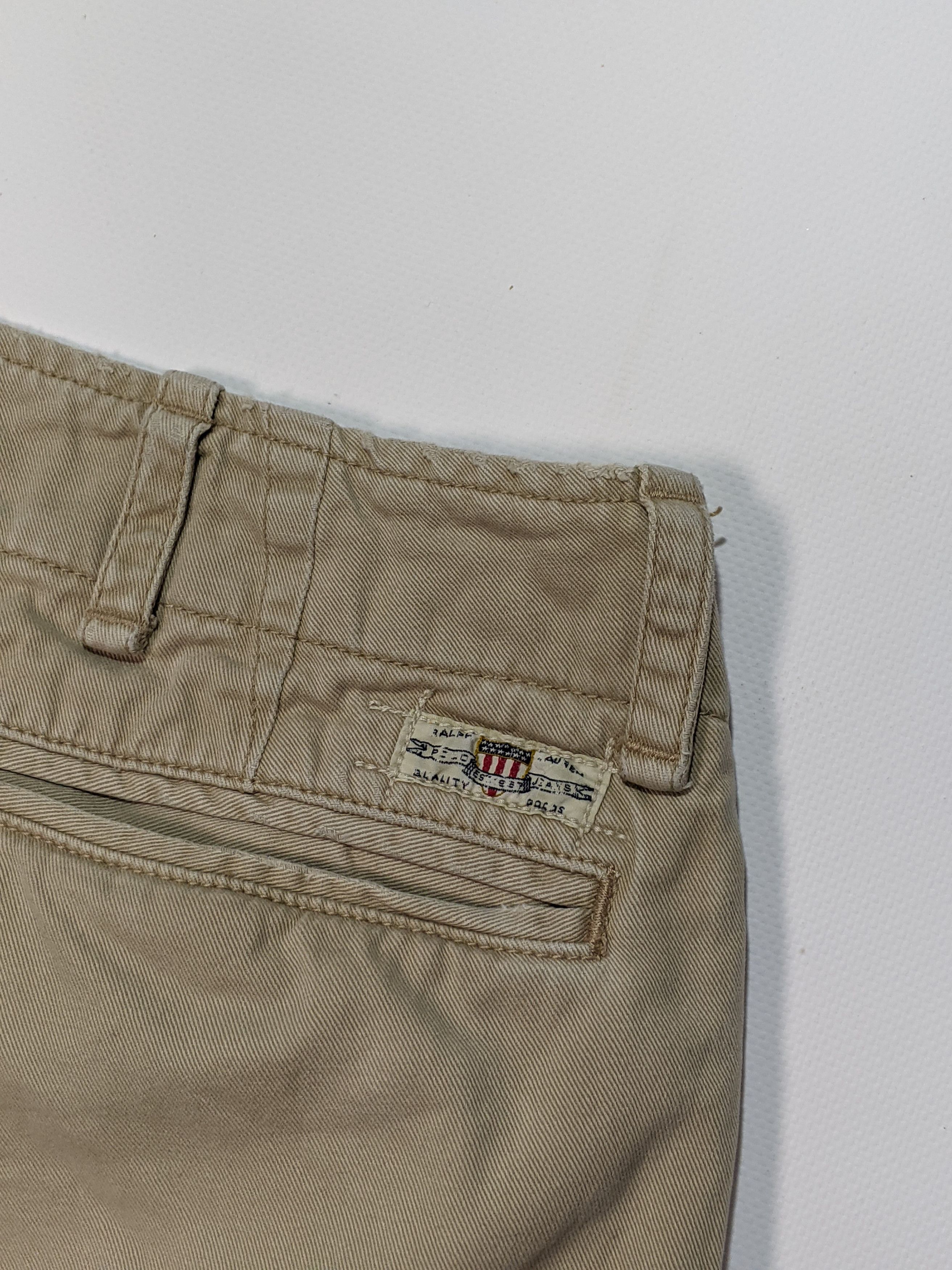 Polo Ralph Lauren × Vintage Polo Ralph Lauren Jeans Vintage Men`s Beige Chino Pants Size US 31 - 10 Thumbnail