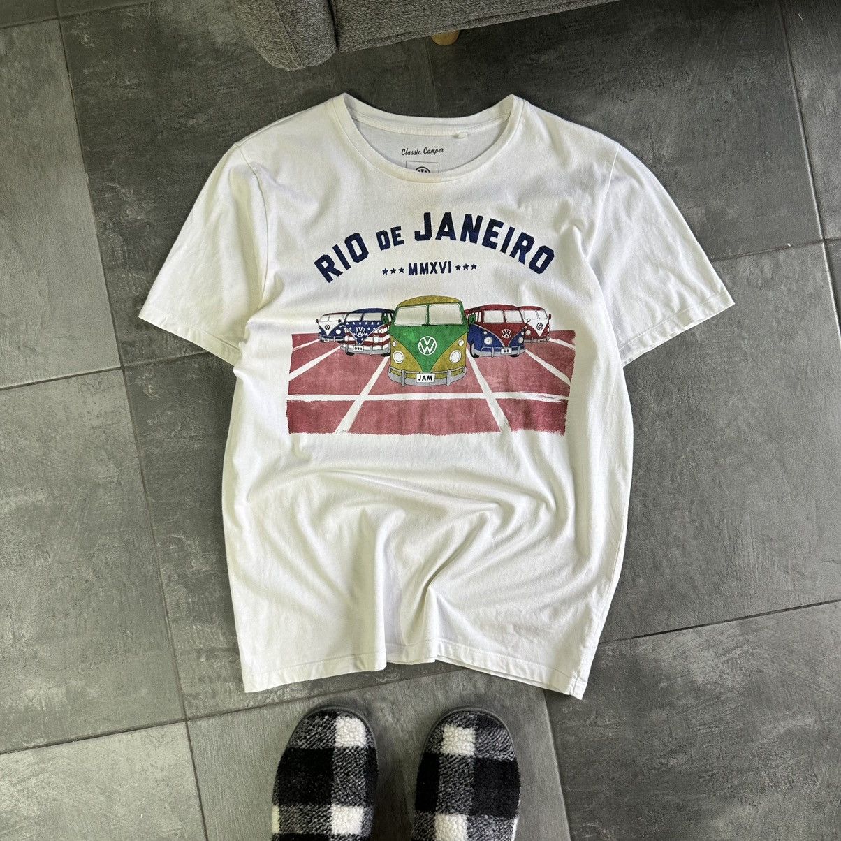 Japanese Brand × Vintage Vintage Rio De Janeiro T-shirts Volkswagen Tee Car Y2K 00s Size US L / EU 52-54 / 3 - 1 Thumbnail