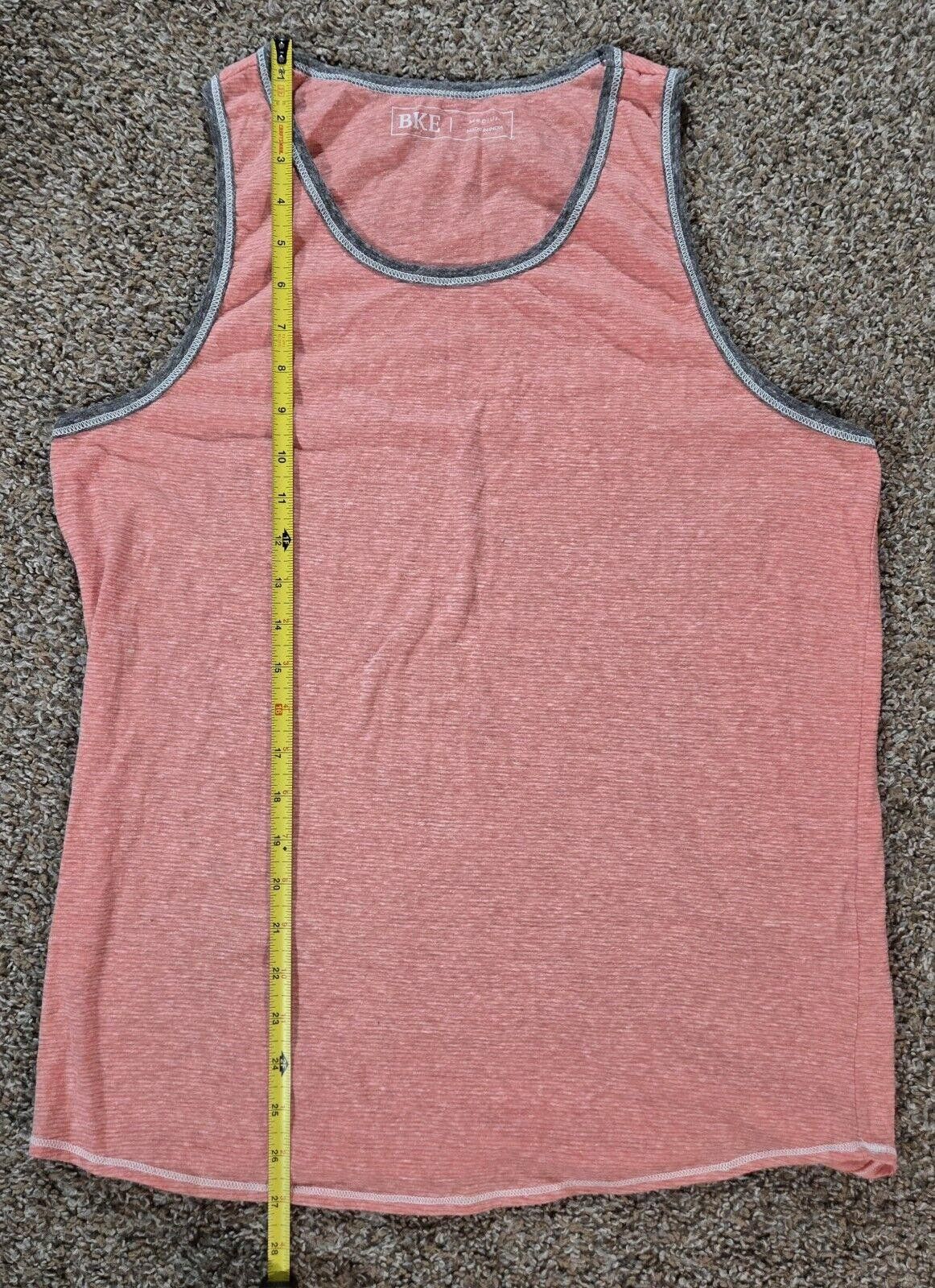 BKE BKE Red Heathered Tank Top With Grey Piping Size Medium Size US M / EU 48-50 / 2 - 5 Thumbnail