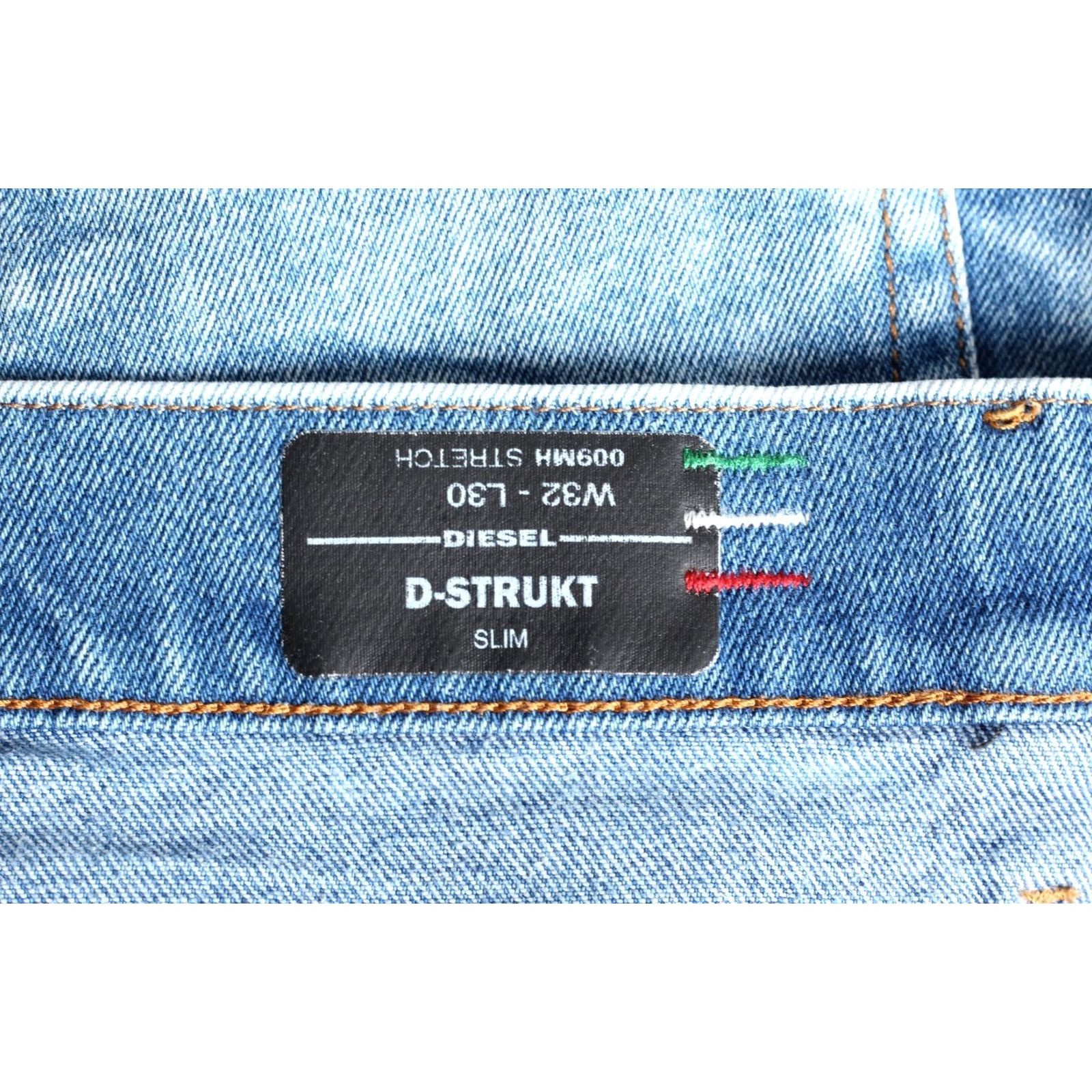 Diesel DIESEL D-STRUKT Slim Jeans Men W32 L30 Stretch Made in ITALY DZ8200 Size US 32 / EU 48 - 7 Thumbnail