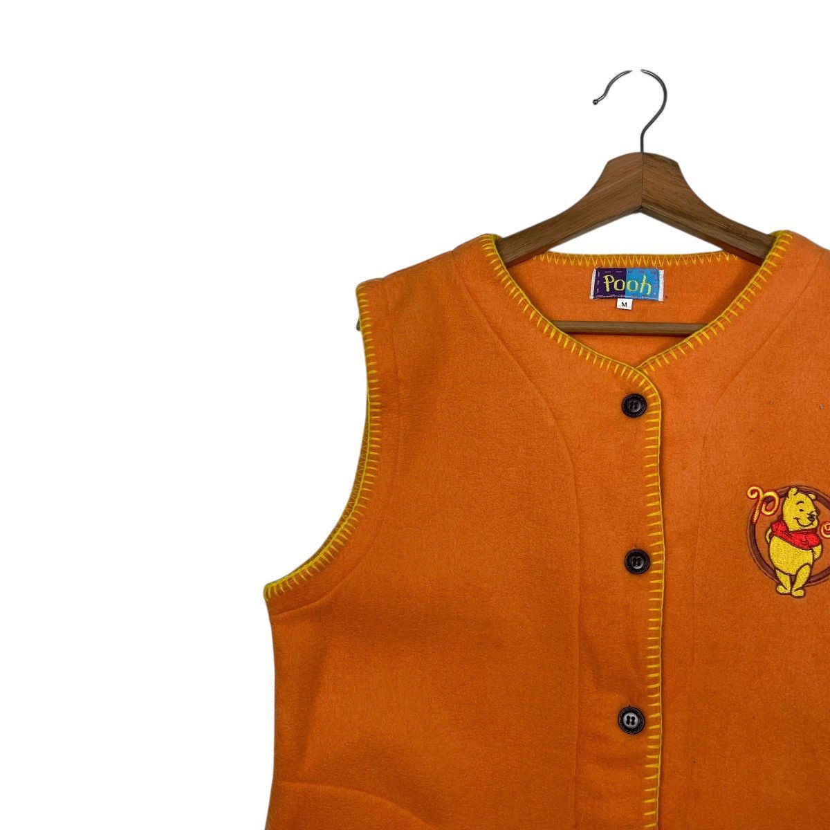 Cartoon Network Vintage 90s Winnie The Pooh Button Fleece Vest Size US M / EU 48-50 / 2 - 6 Thumbnail