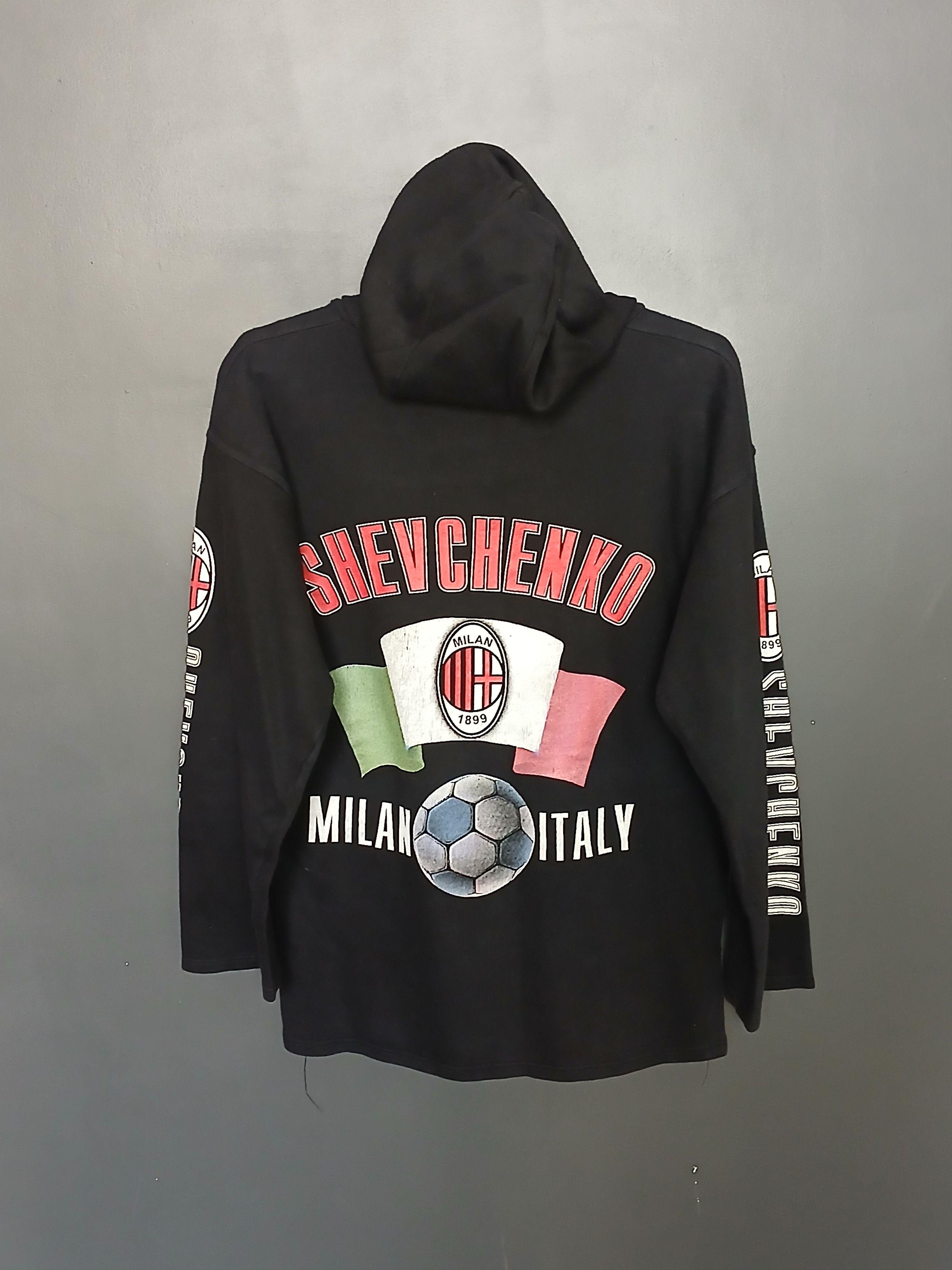 Vintage Vintage AC Milan Shevchenko Football Hoodie Size US M / EU 48-50 / 2 - 2 Thumbnail