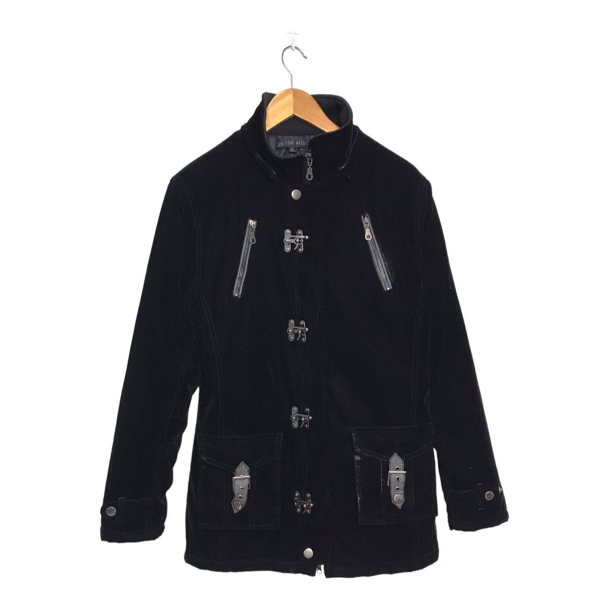 In The Attic In the Attic Velvet Style Punk Long Jacket Size US M / EU 48-50 / 2 - 1 Thumbnail