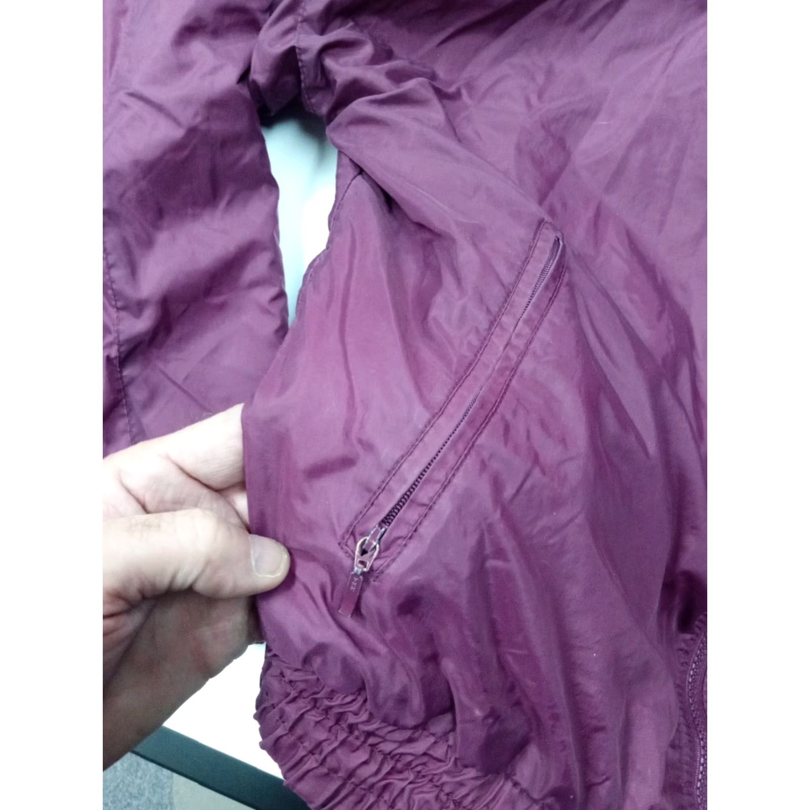 Vintage VINTAGE USMC Hooded Windbreaker Purple Nylon Embroidered Lined Med 1990s Hoodie Jacket Mens M Size US M / EU 48-50 / 2 - 5 Thumbnail