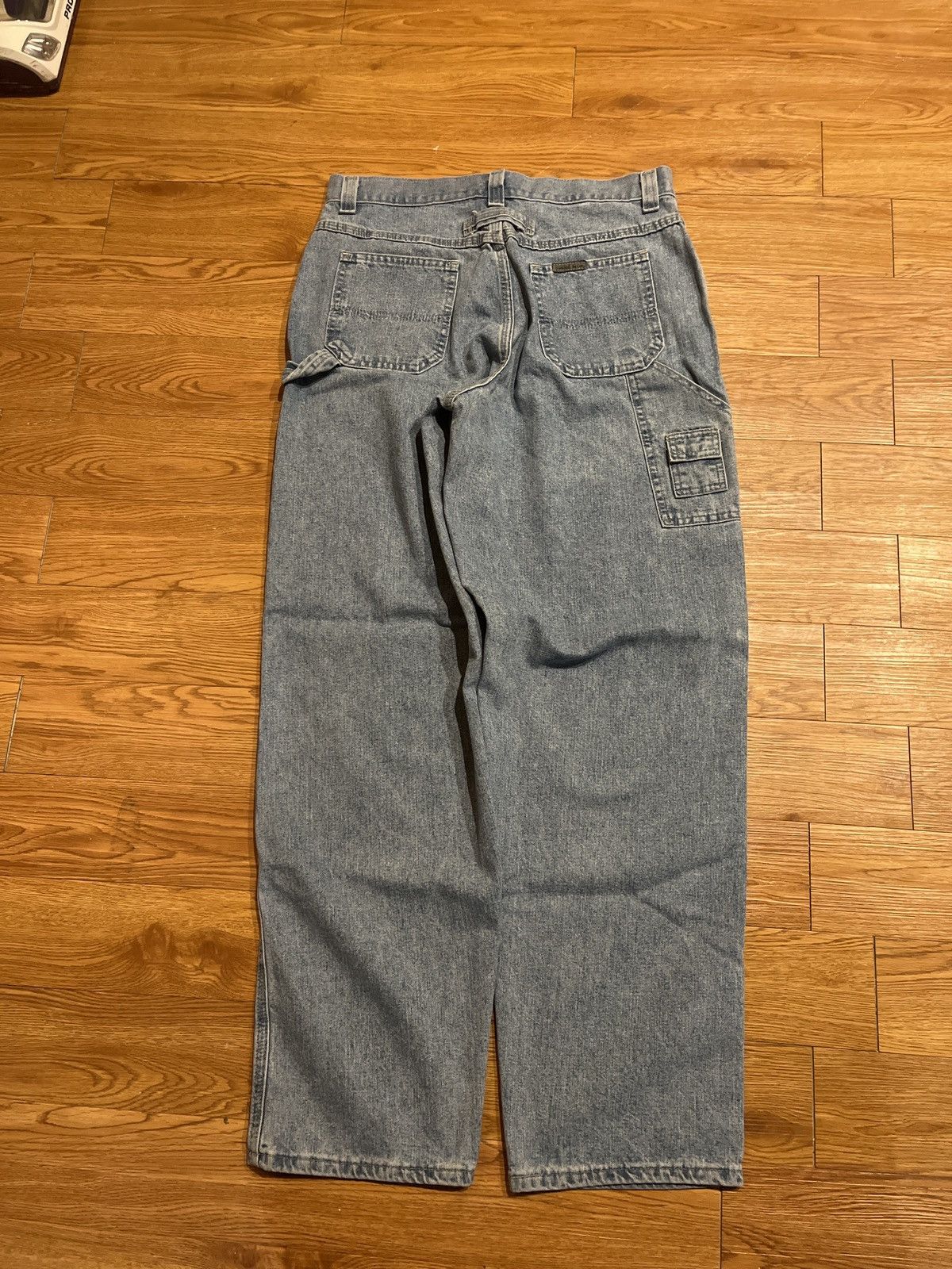 Lee vintage 90’s riveted by lee light wash carpenter jeans Size US 32 / EU 48 - 1 Thumbnail