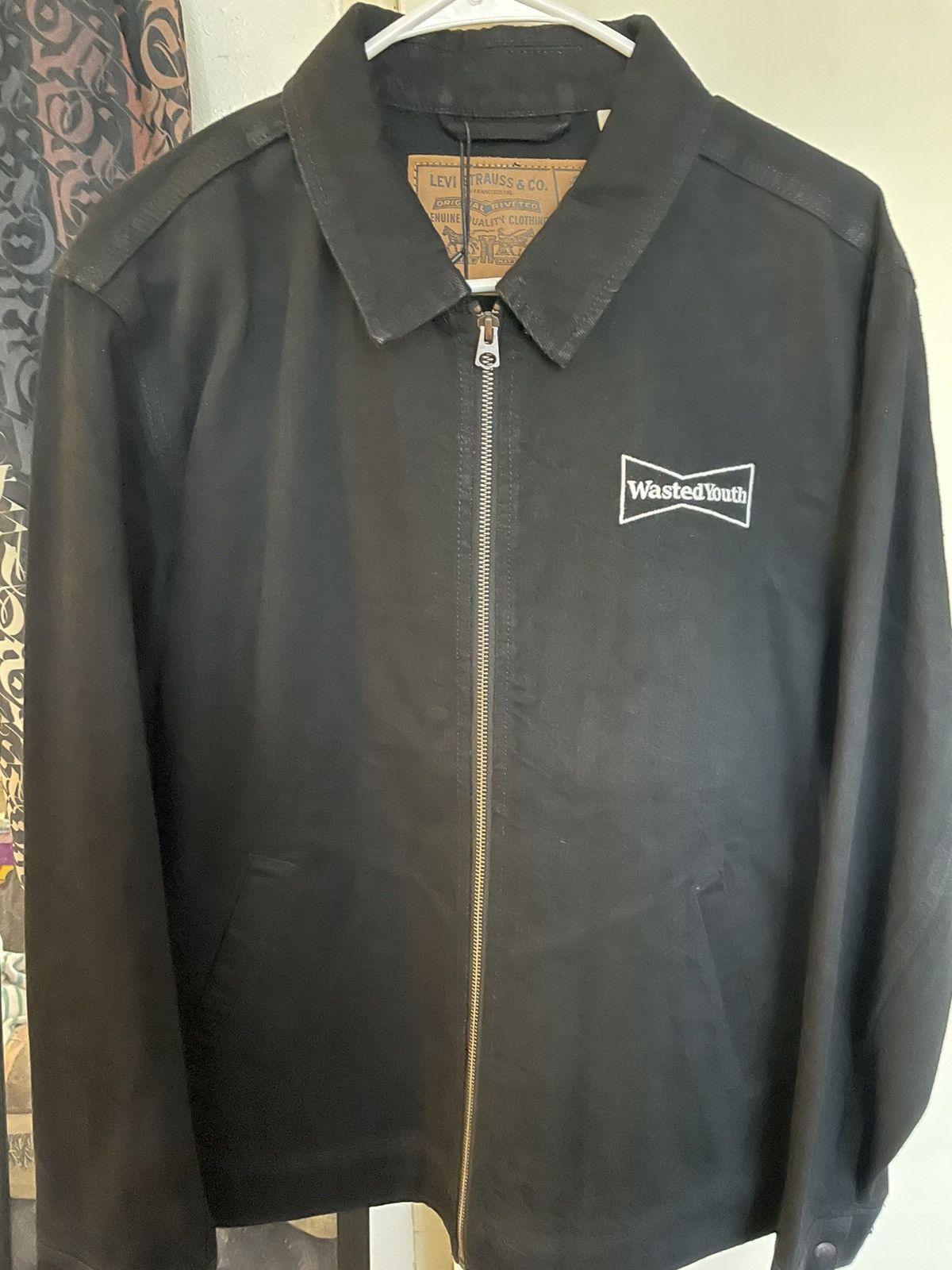 image of Girls Dont Cry x Levis Verdy X Levi’S Denim Jacket Size M in Black, Men's