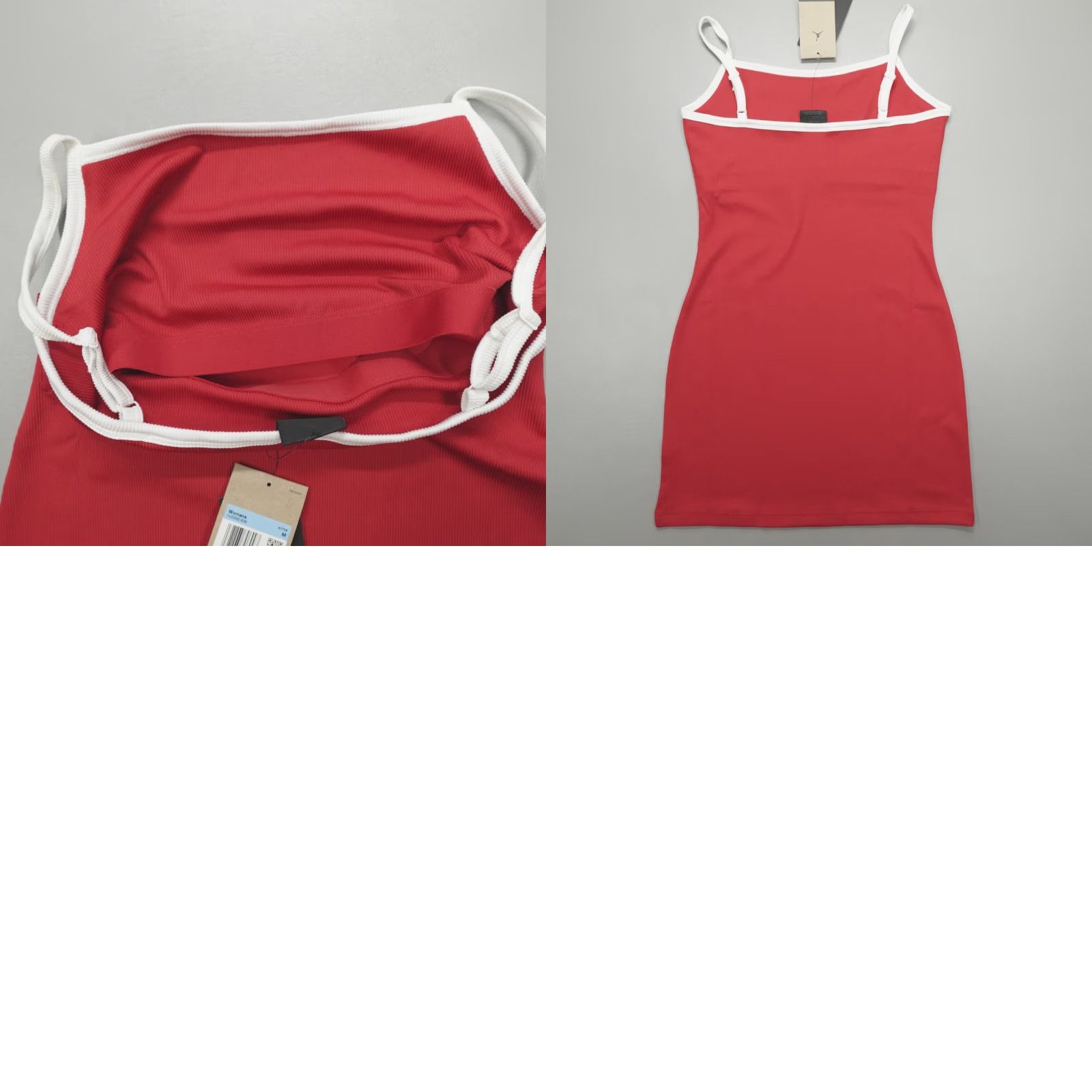 Jordan Brand Air Jordan Slim Tank Dress Red Women's Size M HJ0062-636 Tank Dress Slim Fit Casual Party/Cocktail Summer Spring Womens Size M / US 6-8 / IT 42-44 - 8 Thumbnail