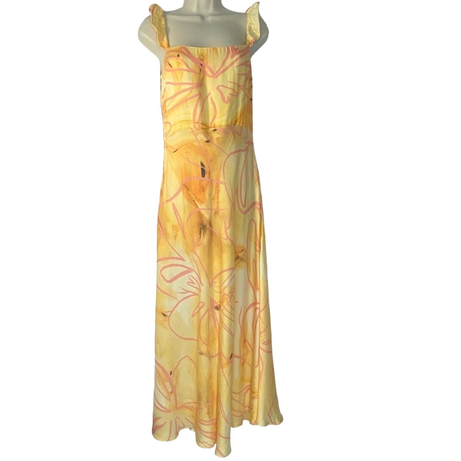 image of Collina Strada New York Yellow Sleeveless Dress Women Size S