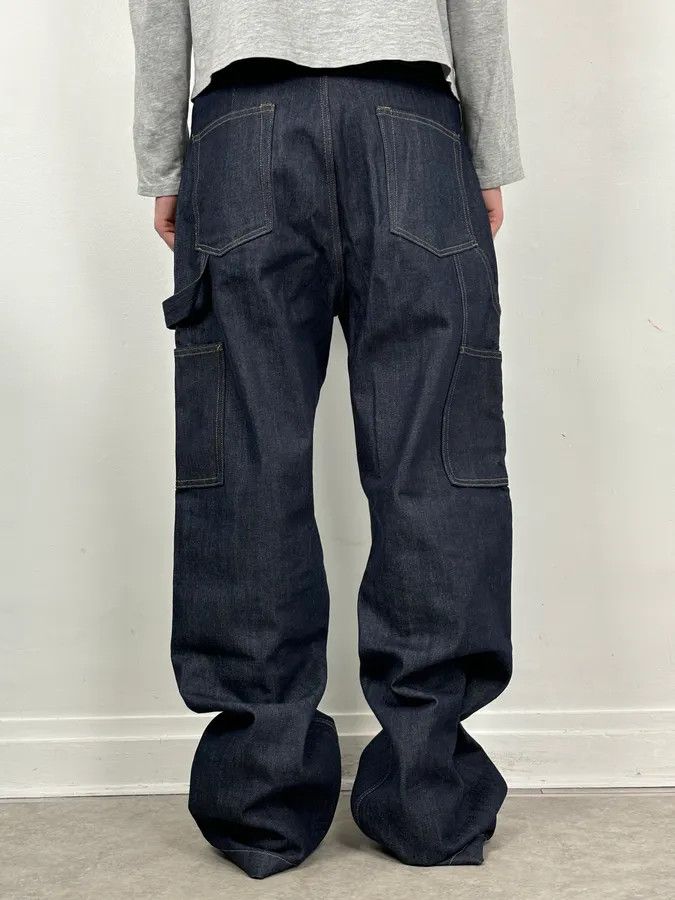 Rick Owens Rick Owens Carpenter Navy Denim Jeans Size US 33 - 3 Thumbnail