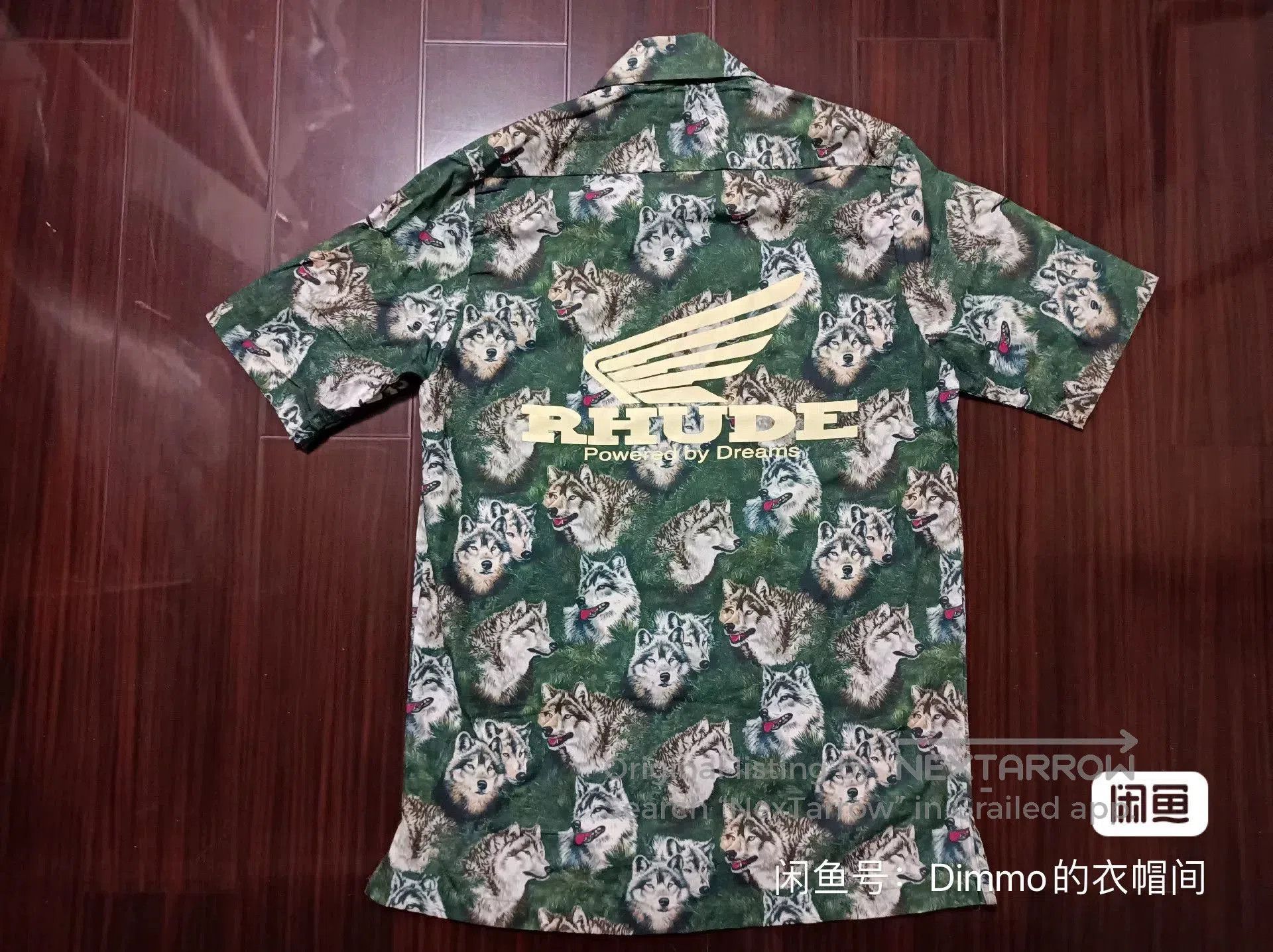 Rhude RHUDE Wolf Head Print Hawaiian Shirt. Size US S / EU 44-46 / 1 - 7 Thumbnail