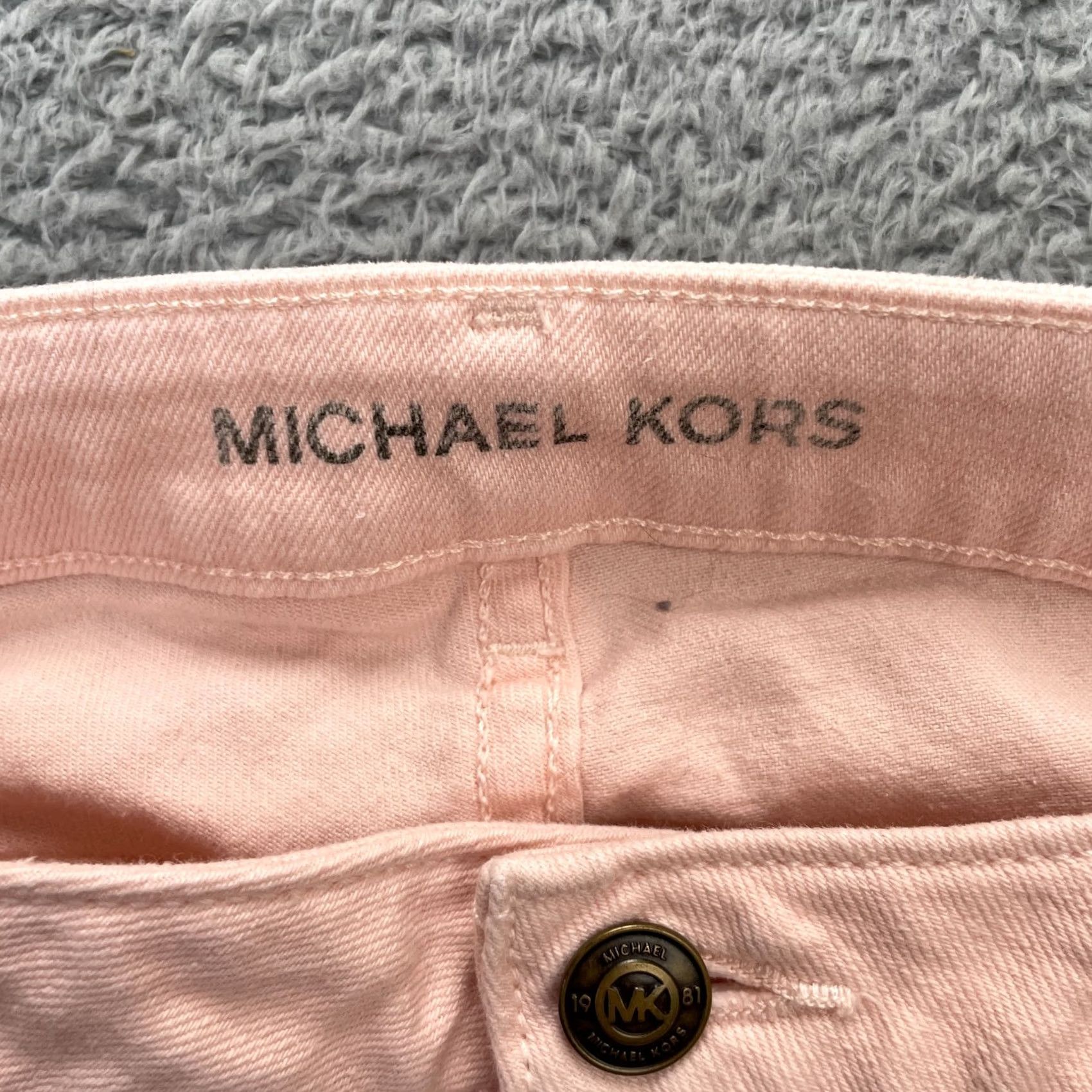 Michael Kors Michael Kors Jeans Womens Pink Izzy Cropped Skinny Leg Denim Cotton Stretch 12 Size 24" / US 00 / IT 34 - 5 Thumbnail