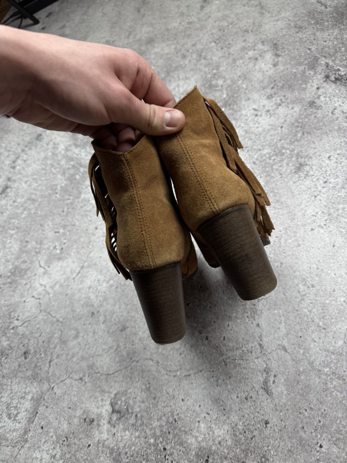 A.S.98 A.S.98 Style Western Leather/Suede Fringe CowBoy Boots Y2K Size US 7 / IT 37 - 10 Thumbnail