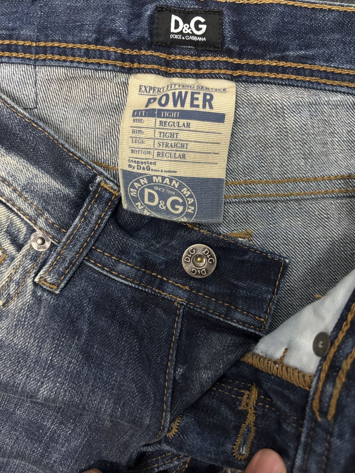 Dolce & Gabbana New🔥 Dolce & Gabbana Distressed Straight Denim Size US 30 / EU 46 - 8 Thumbnail