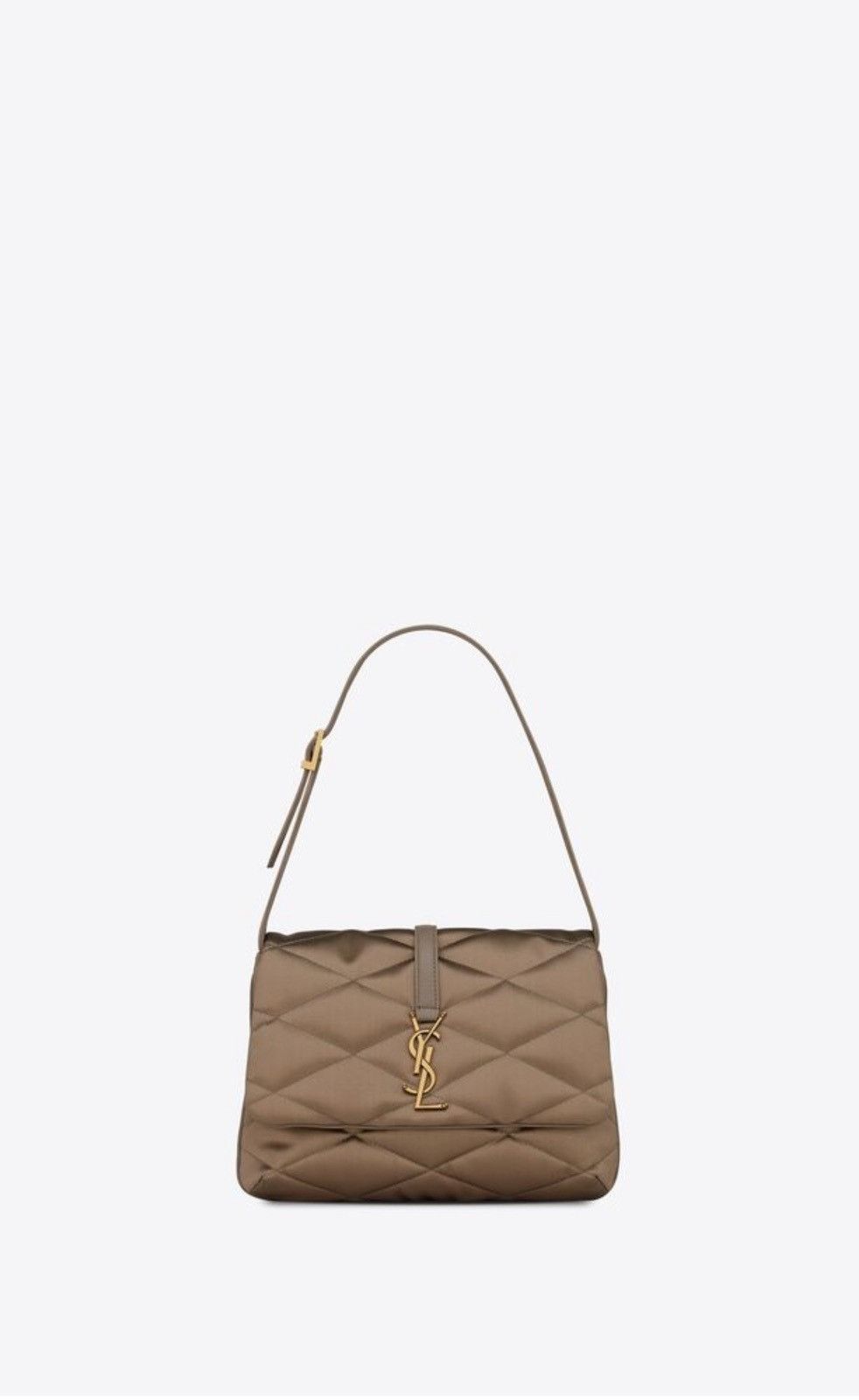 Saint Laurent Paris o1b1hav110824 Size: OS/ Hobo Quilted Bag in Brown Size ONE SIZE - 1 Thumbnail