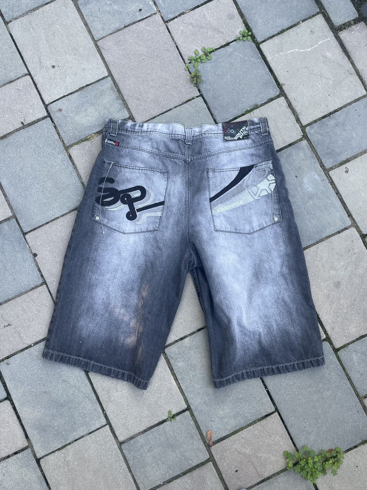 Southpole Vintage Southpole Jean Shorts Grey Y2K Streetwear Size US 42 / EU 58 - 4 Thumbnail