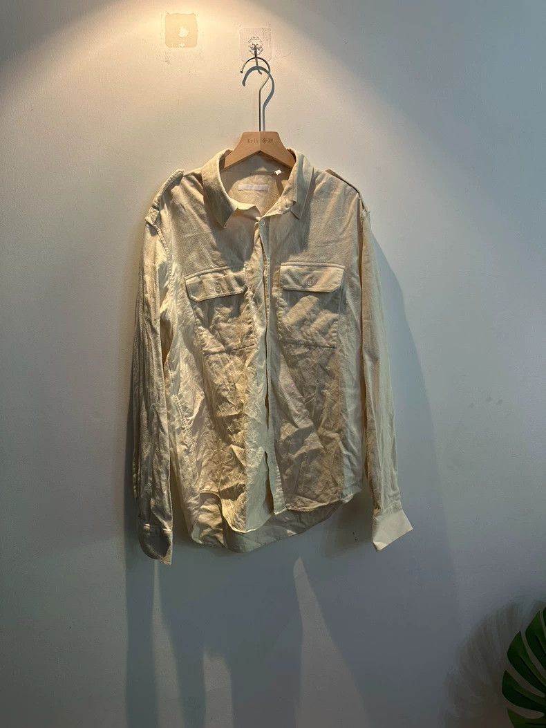 Helmut Lang HELMUT LANG White denim cravat shirt Size US M / EU 48-50 / 2 - 1 Thumbnail