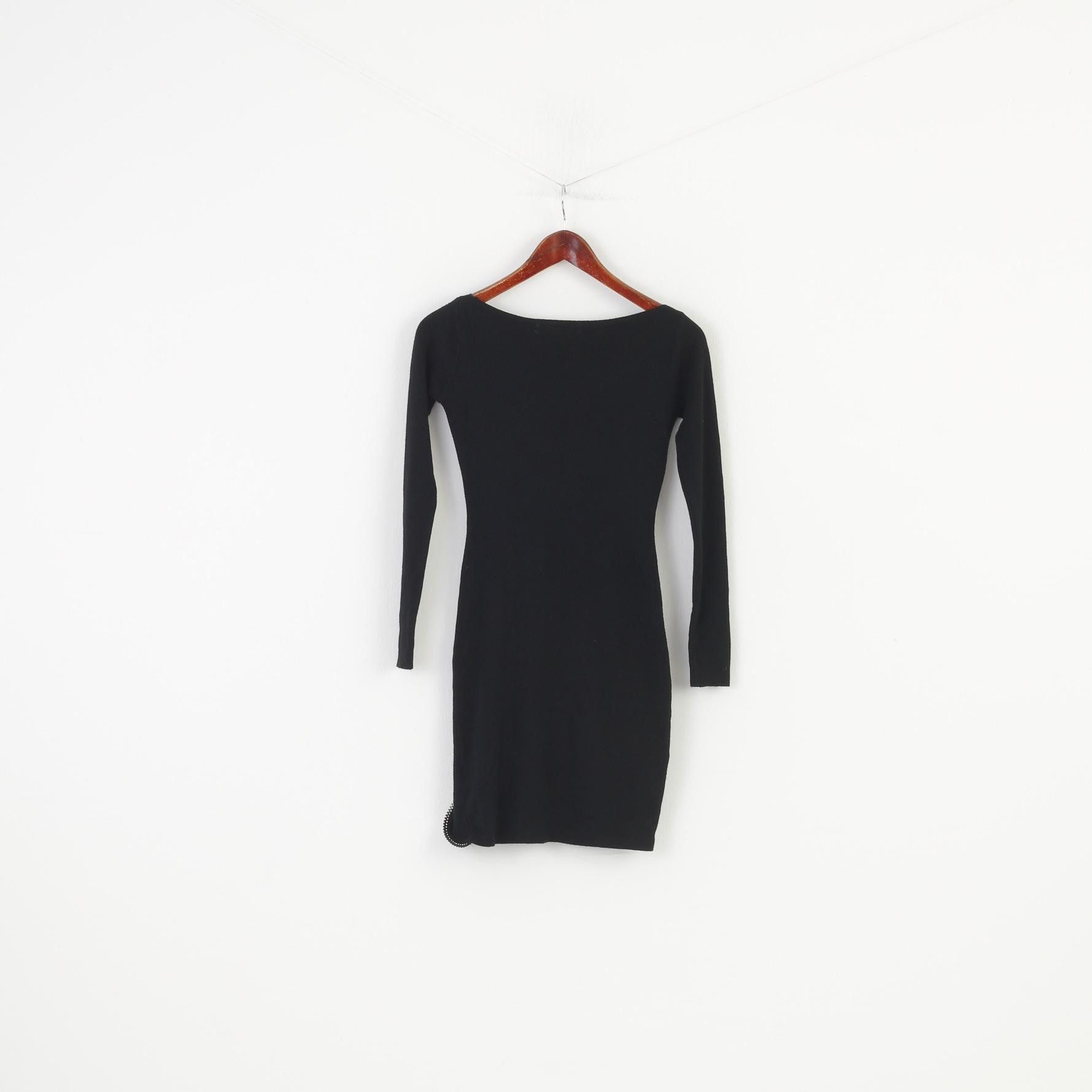 Vintage Mc Lorene Woman S Dress Black Tight Stretch 10252 Size S / US 4 / IT 40 - 9 Thumbnail