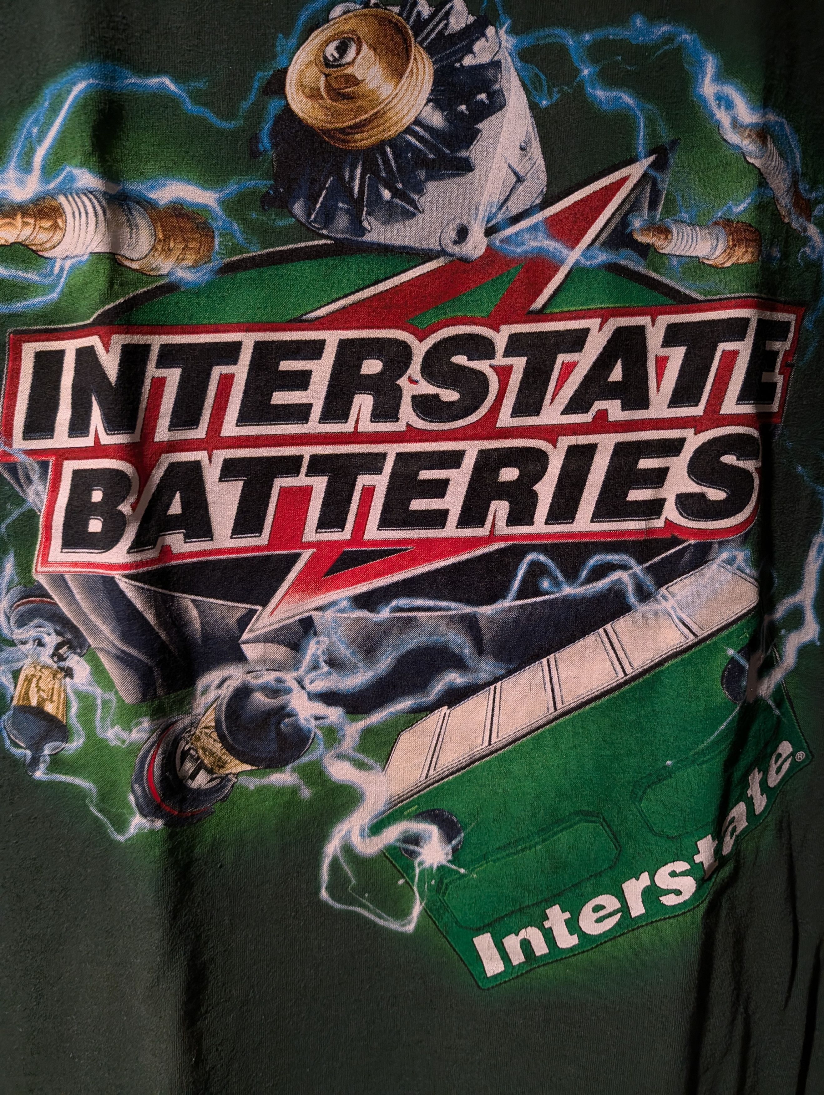NASCAR Vintage 2000 NASCAR Interstate Batteries Bobby T-Shirt Size US XL / EU 56 / 4 - 2 Thumbnail
