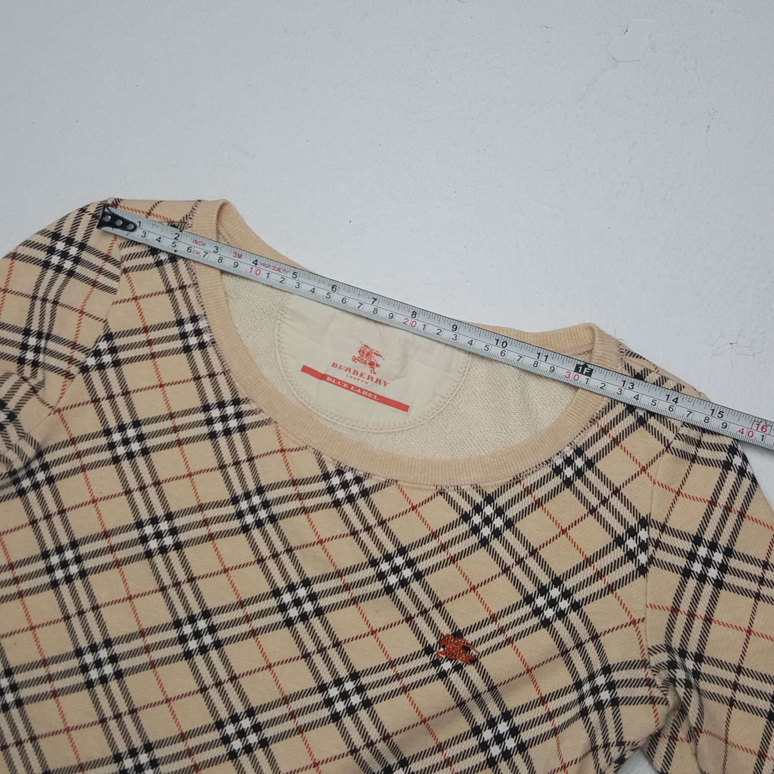 Burberry × Vintage Vintage Burberry London Blue Nova Check Tshirt Size XS / US 0-2 / IT 36-38 - 5 Thumbnail