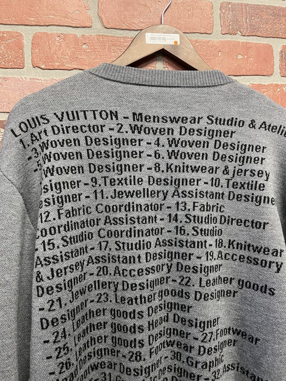 Louis Vuitton Size L - Louis Vuitton x Virgil Studio Jacquard Pullover Size US L / EU 52-54 / 3 - 7 Thumbnail