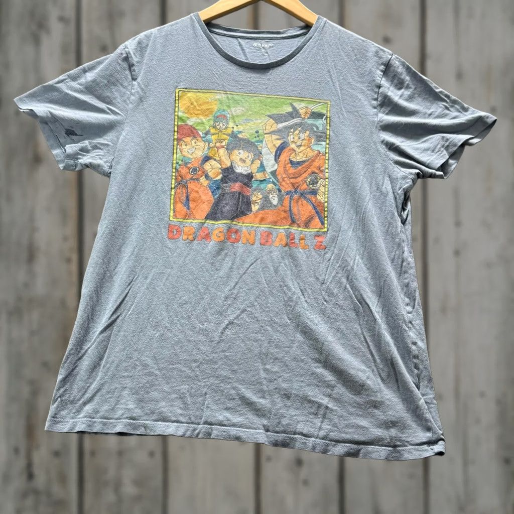 Old Navy VINTAGE Dragon Ball Z Graphic Tee Old Navy Shirt Mens L Gray Goku Tagless Cotton Size US L / EU 52-54 / 3 - 1 Thumbnail