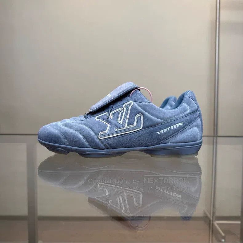 Louis Vuitton Louis Vuitton Footprint Soccer 25 New Blue Suede Sportswea Size US 9 / EU 42 - 5 Thumbnail