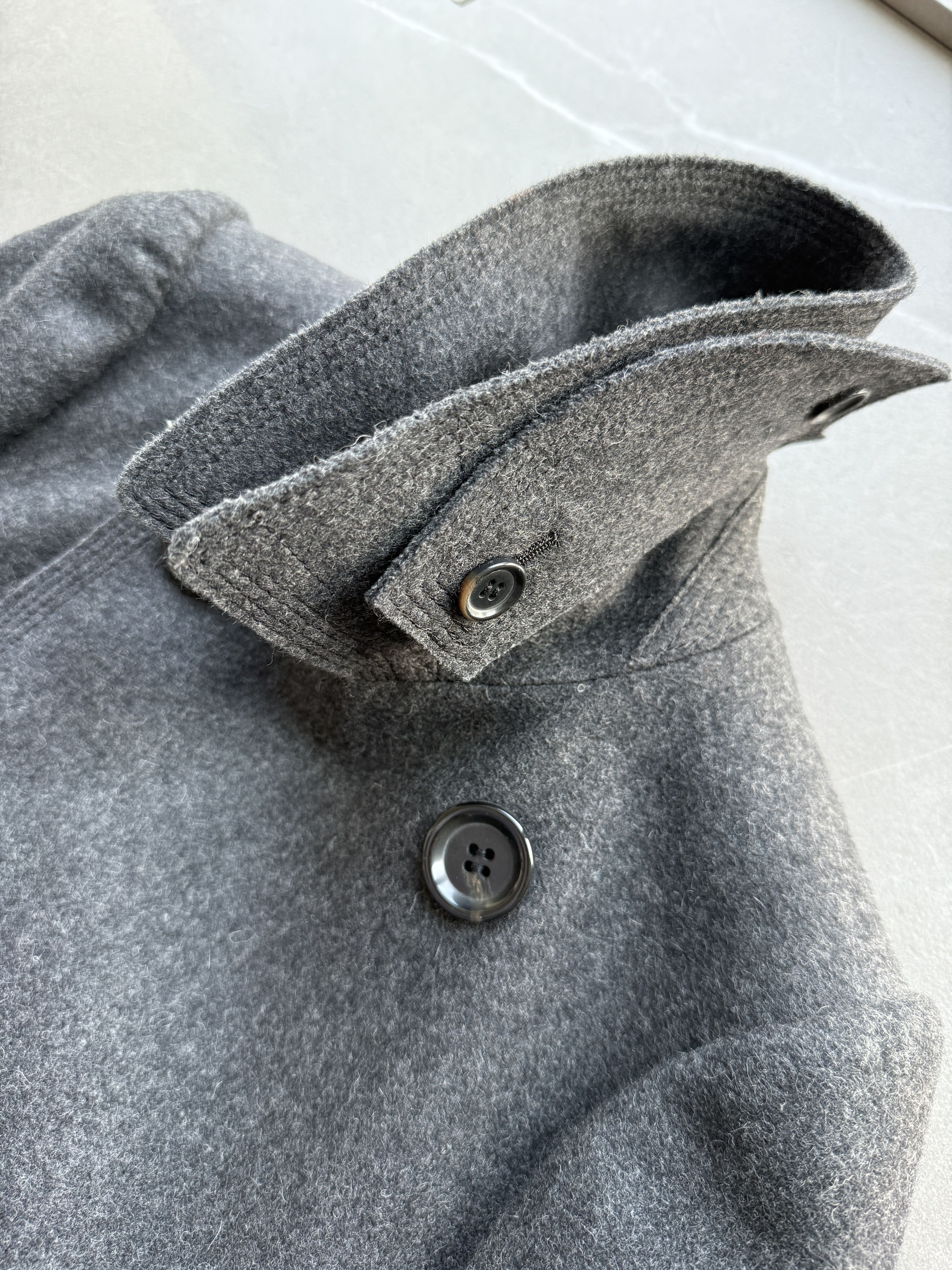 Junya Watanabe Junya Watanabe Comme des Garcons Charcoal Grey Cape Poncho Size XS / US 0-2 / IT 36-38 - 5 Thumbnail