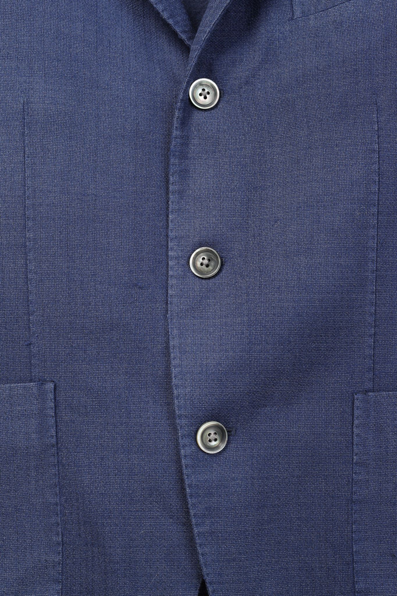 Boglioli Boglioli Blue Wool & Silk Lightweight K-Jacket Blazer Size 36R - 5 Thumbnail