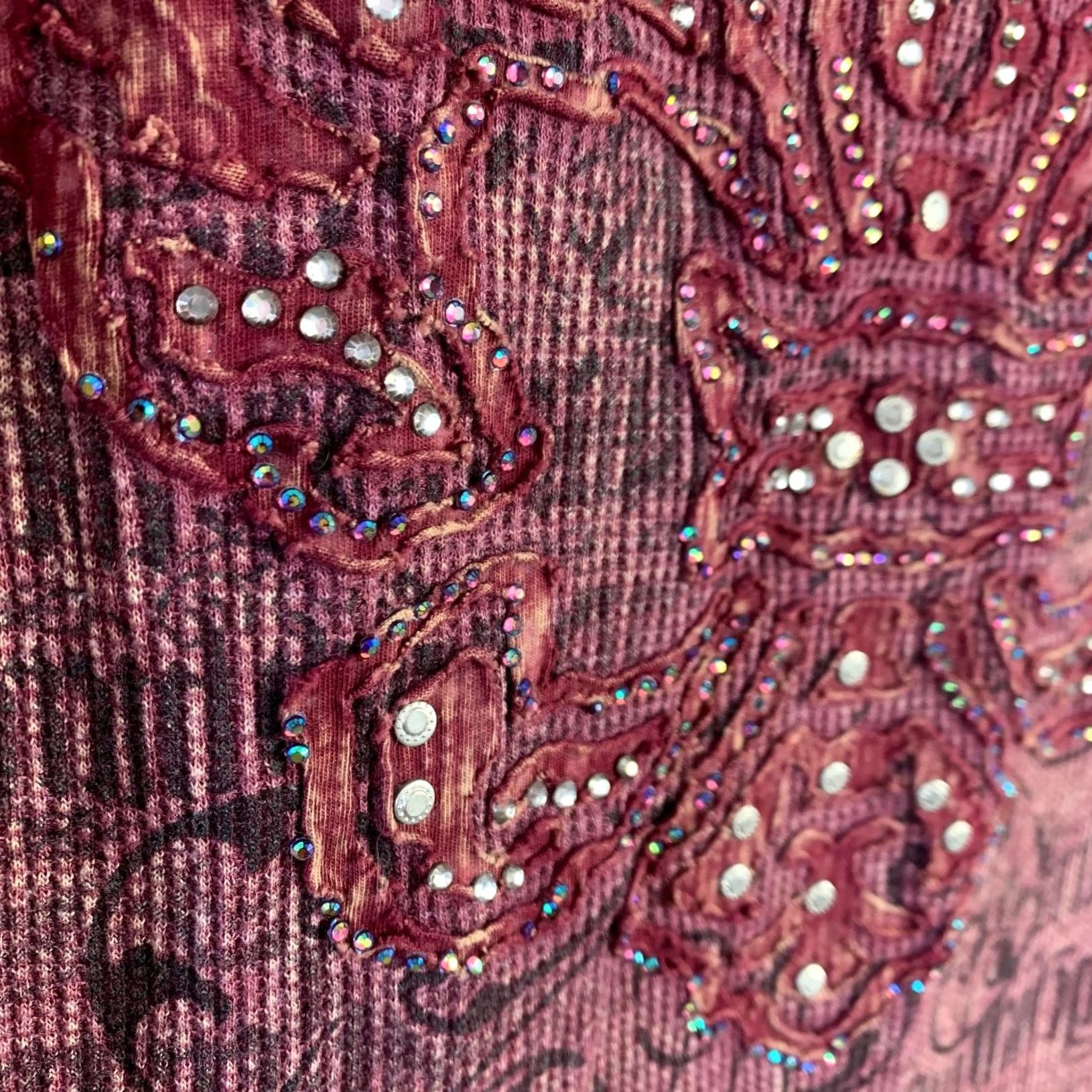 Vintage Y2K Daytrip Thermal Shirt Women's M Lace Back Twilightcore Fairy Size M / US 6-8 / IT 42-44 - 4 Thumbnail