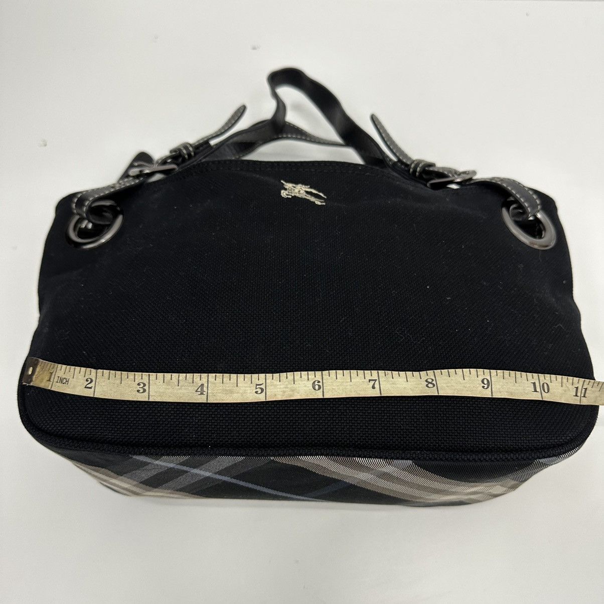 Burberry AUTHENTIC BURBERRY BLUE LABEL BLACK CANVAS SHOULDER TOTE BAG Size ONE SIZE - 13 Thumbnail
