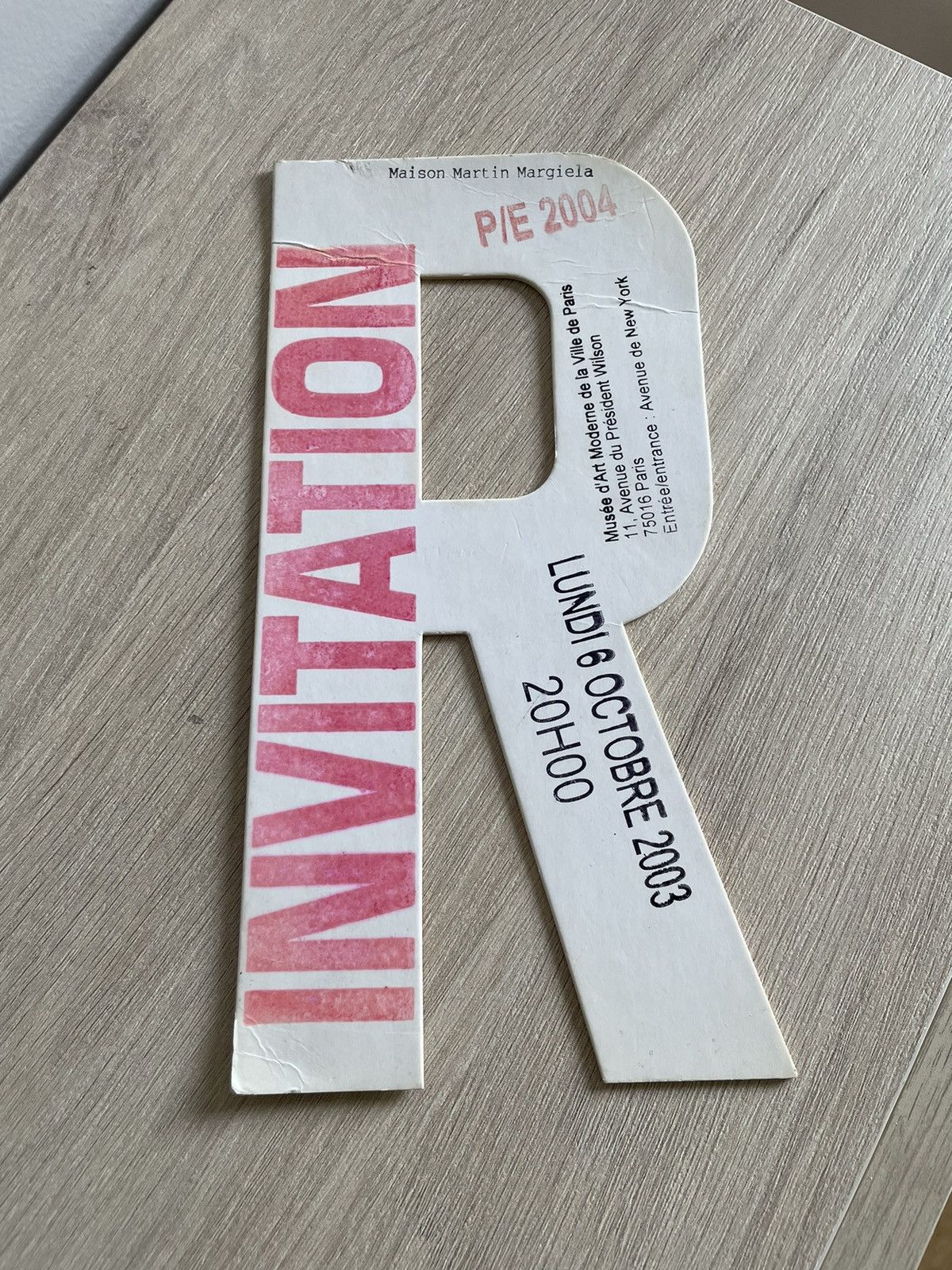 Maison Margiela Show Invitation | Grailed