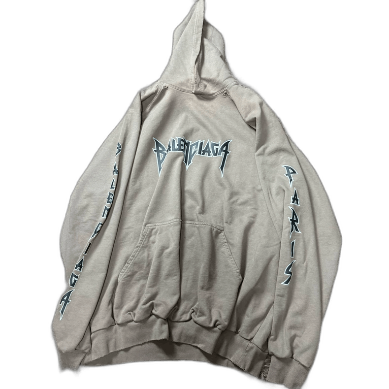 Balenciaga Paris Lightning Print Hoodie