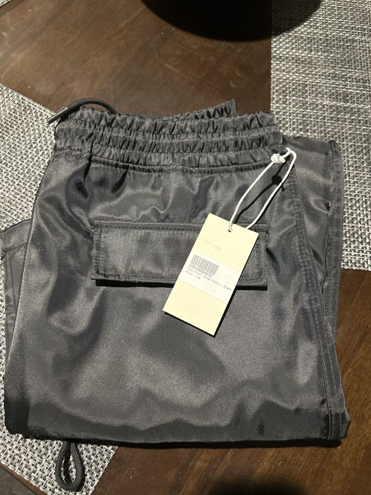 MNML Snap front cargo pants (Black) Size US 34 / EU 50 - 5 Thumbnail