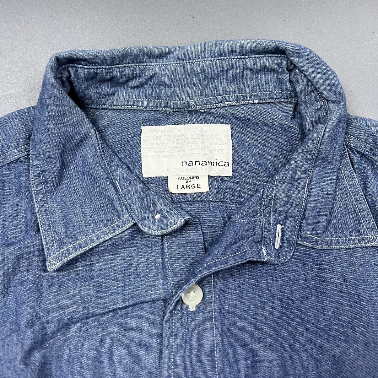 Nanamica Nanamica Patchwork Button Up Shirt Size US L / EU 52-54 / 3 - 6 Thumbnail