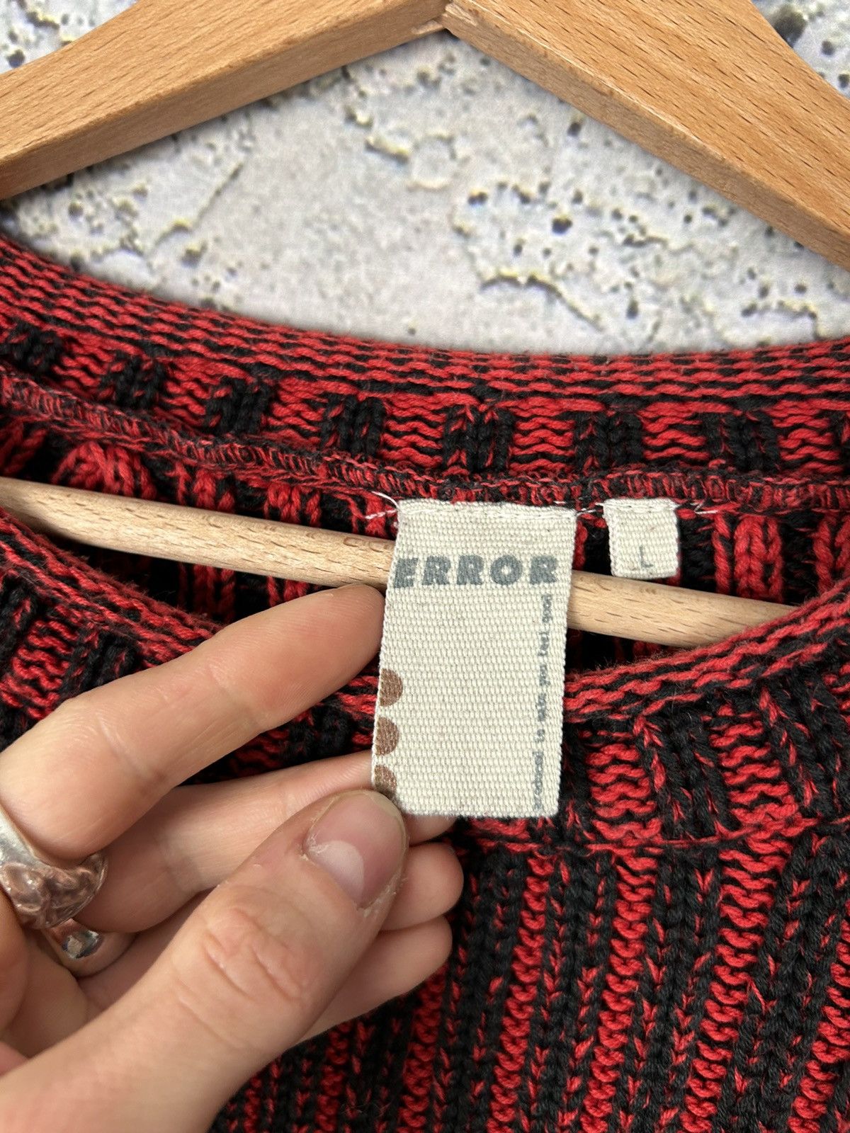 Vintage Vintage Y2K Stripped Sweater Knitwear Grunge 00s Alternative Size US L / EU 52-54 / 3 - 7 Thumbnail