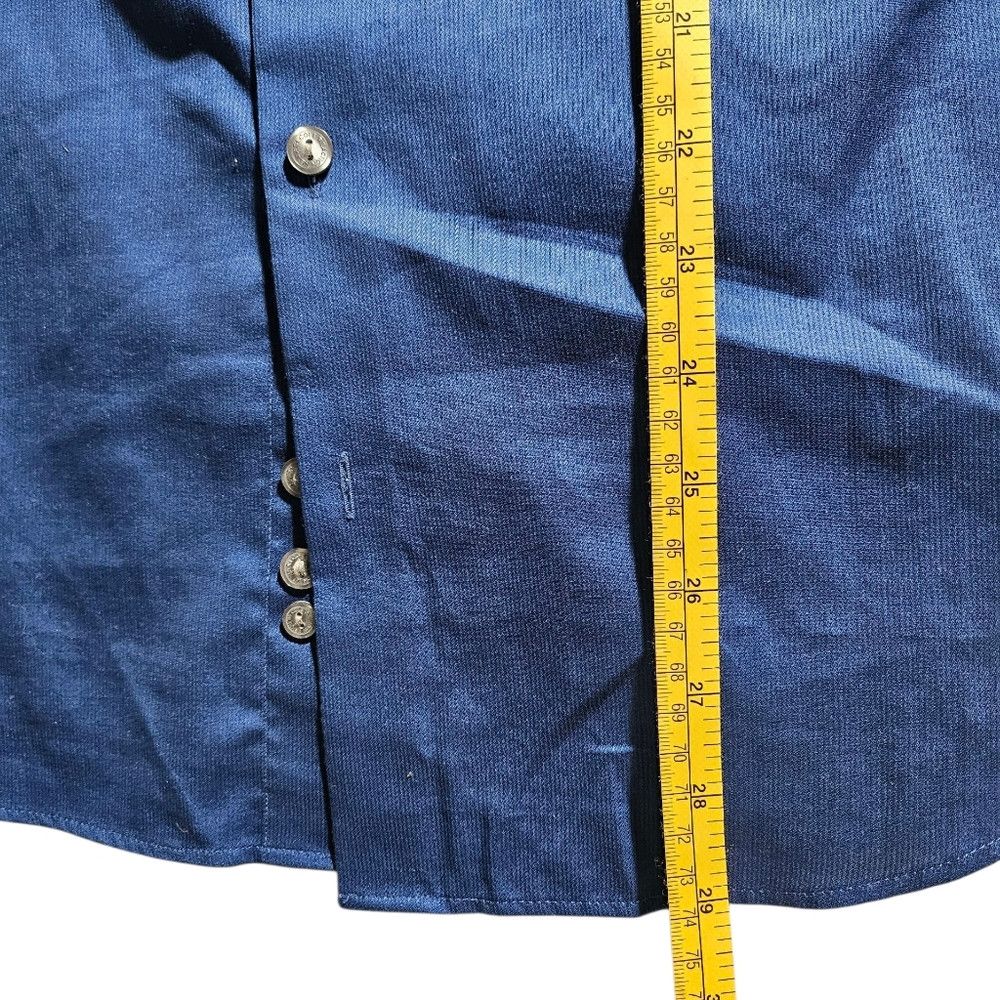 Kenneth Cole Kenneth Cole Paris Blue Slim Fit Long Sleeve Button Up Shir Size US S / EU 44-46 / 1 - 6 Thumbnail