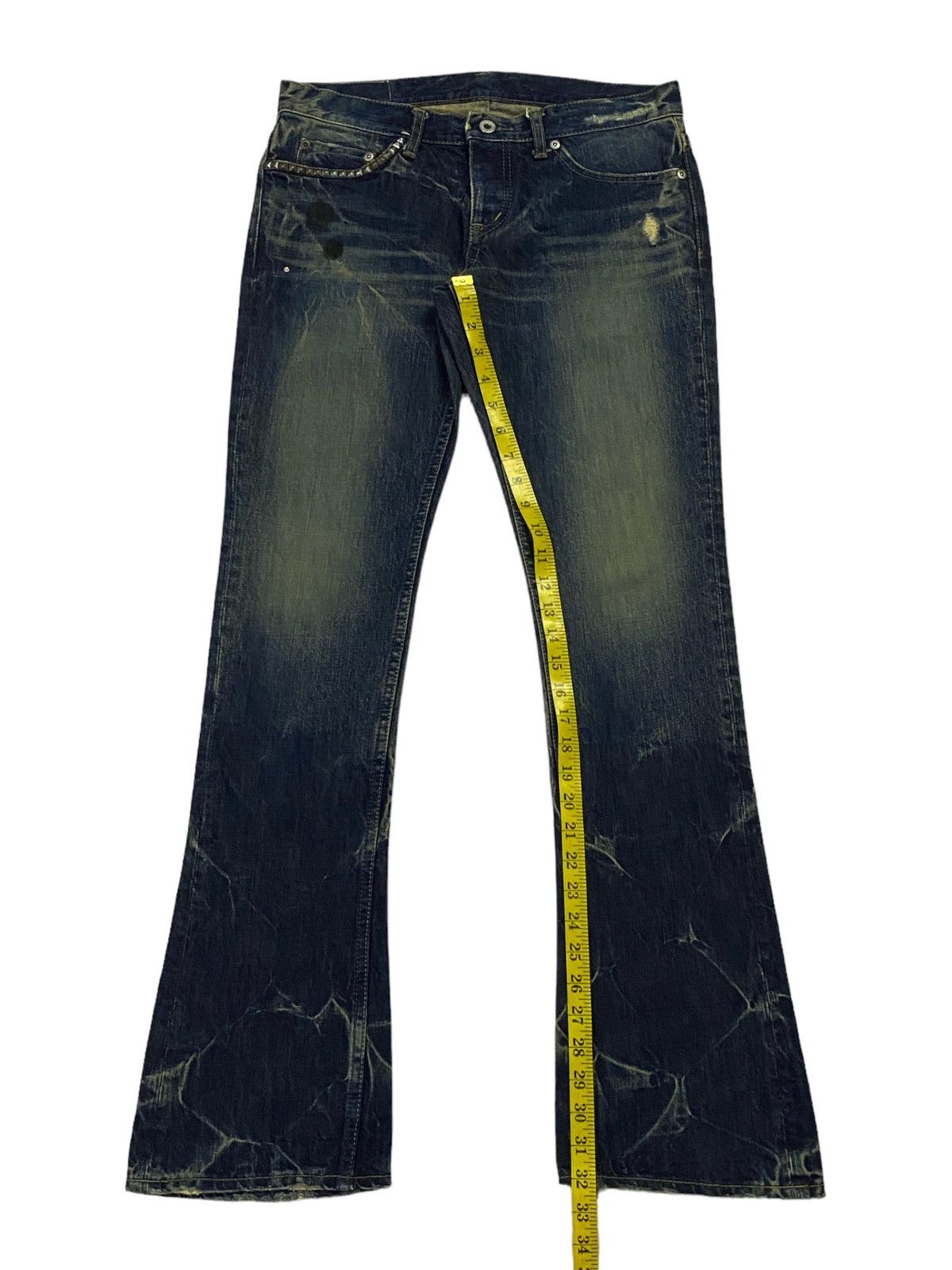 Hysteric Glamour Hysteric Glamour Flared Distressed Denim Pants Size 31" - 7 Thumbnail