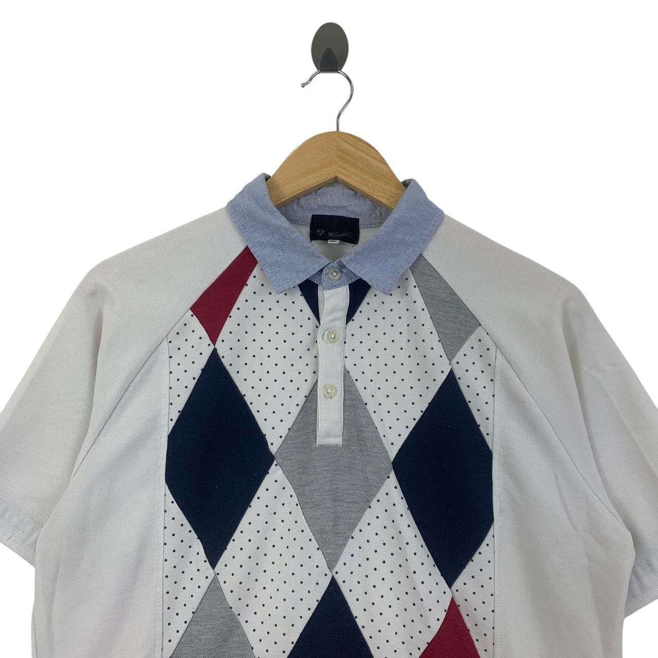 Takeo Kikuchi Vintage TAKEO KIKUCHI TK Collection Argyle Polo Tee Size XL / US 12-14 / IT 48-50 - 2 Thumbnail