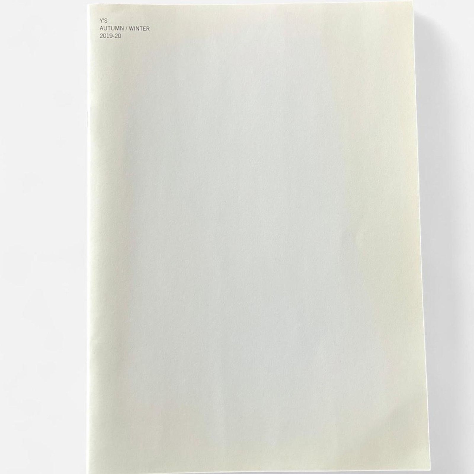 Y's × Yohji Yamamoto Y’s by Yohji Yamamoto A / W 2019-20 look book catalog Size ONE SIZE - 1 Thumbnail