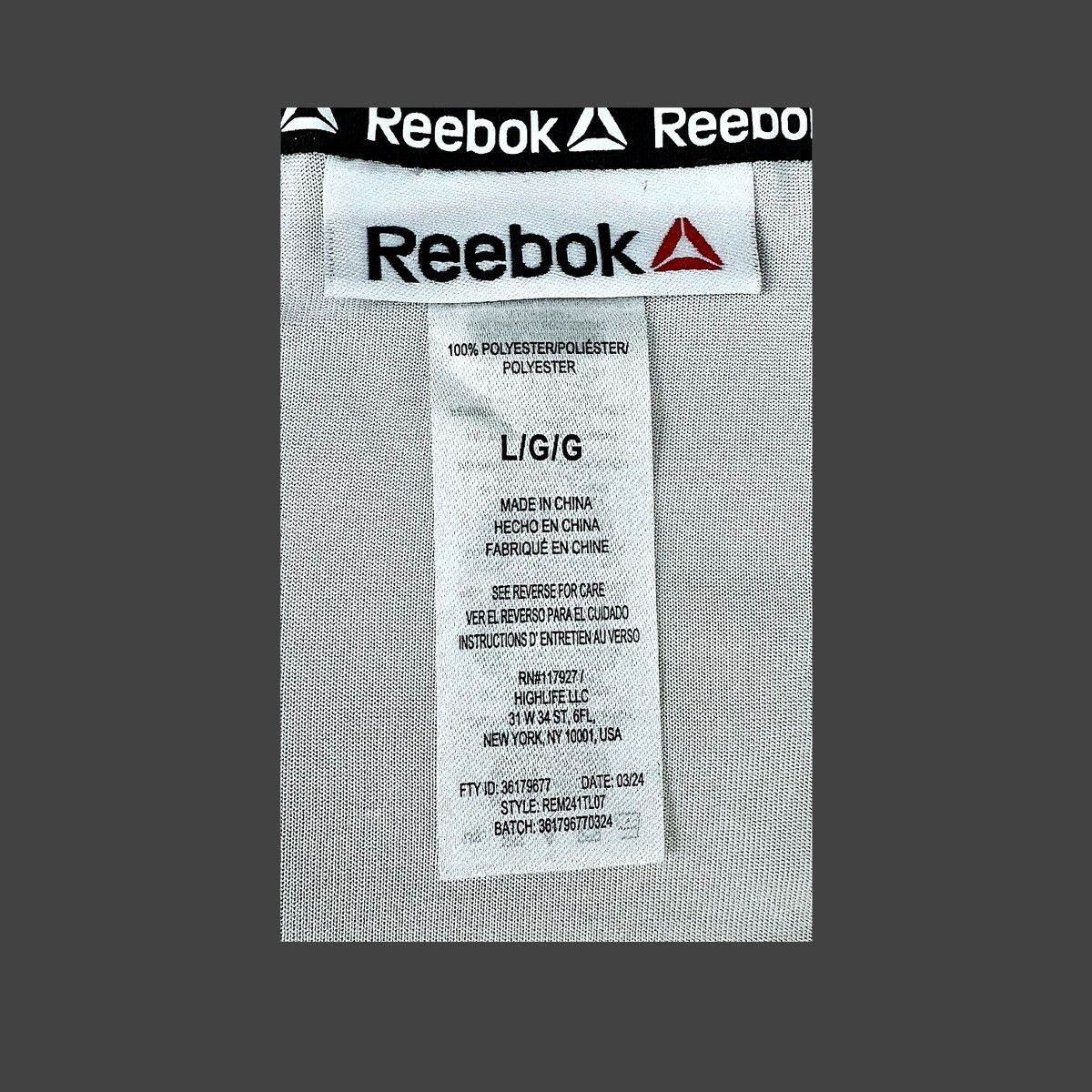 Reebok Reebok Men’s White Trail Long Sleeve Active Sweatshirt Sz L Size US L / EU 52-54 / 3 - 15 Thumbnail