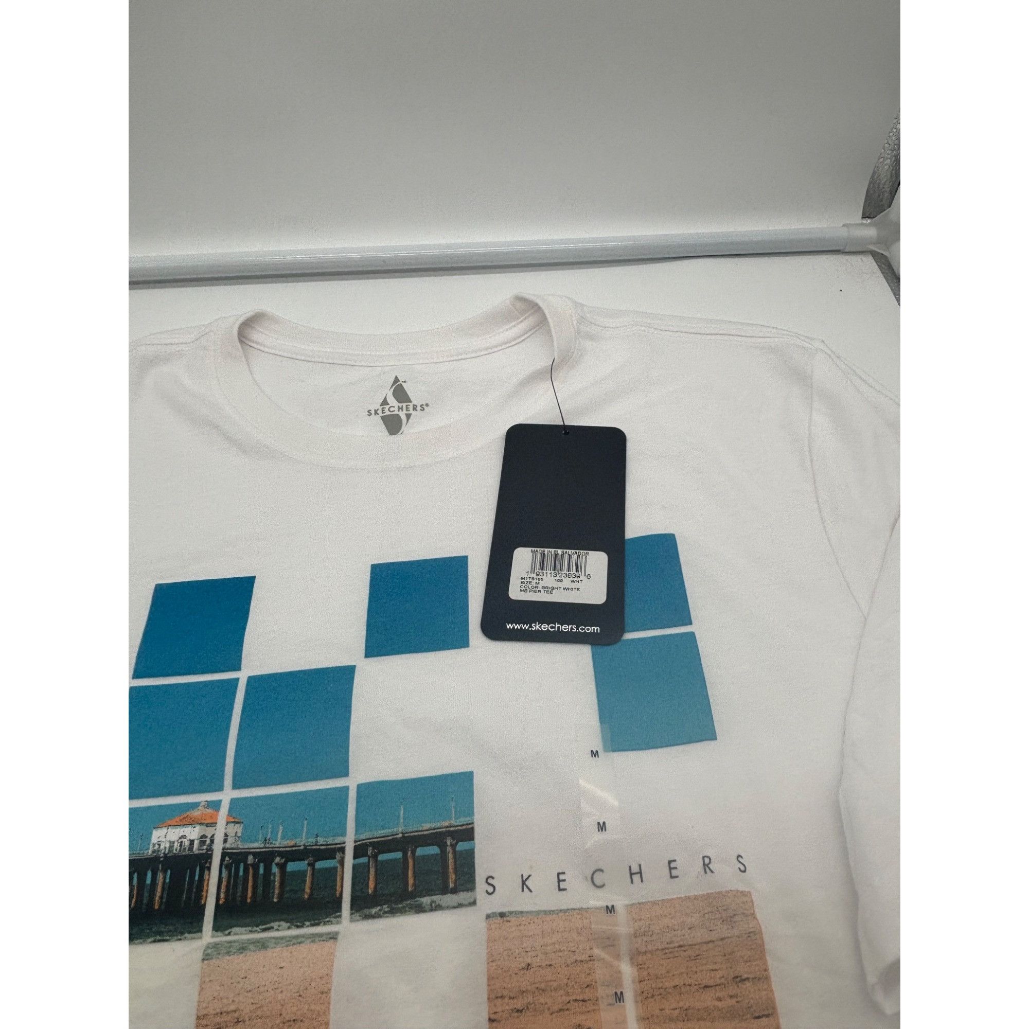 SKECHERS Skechers Manhattan Beach Pier Tee, Bright White, Sz. M Size M / US 6-8 / IT 42-44 - 12 Thumbnail