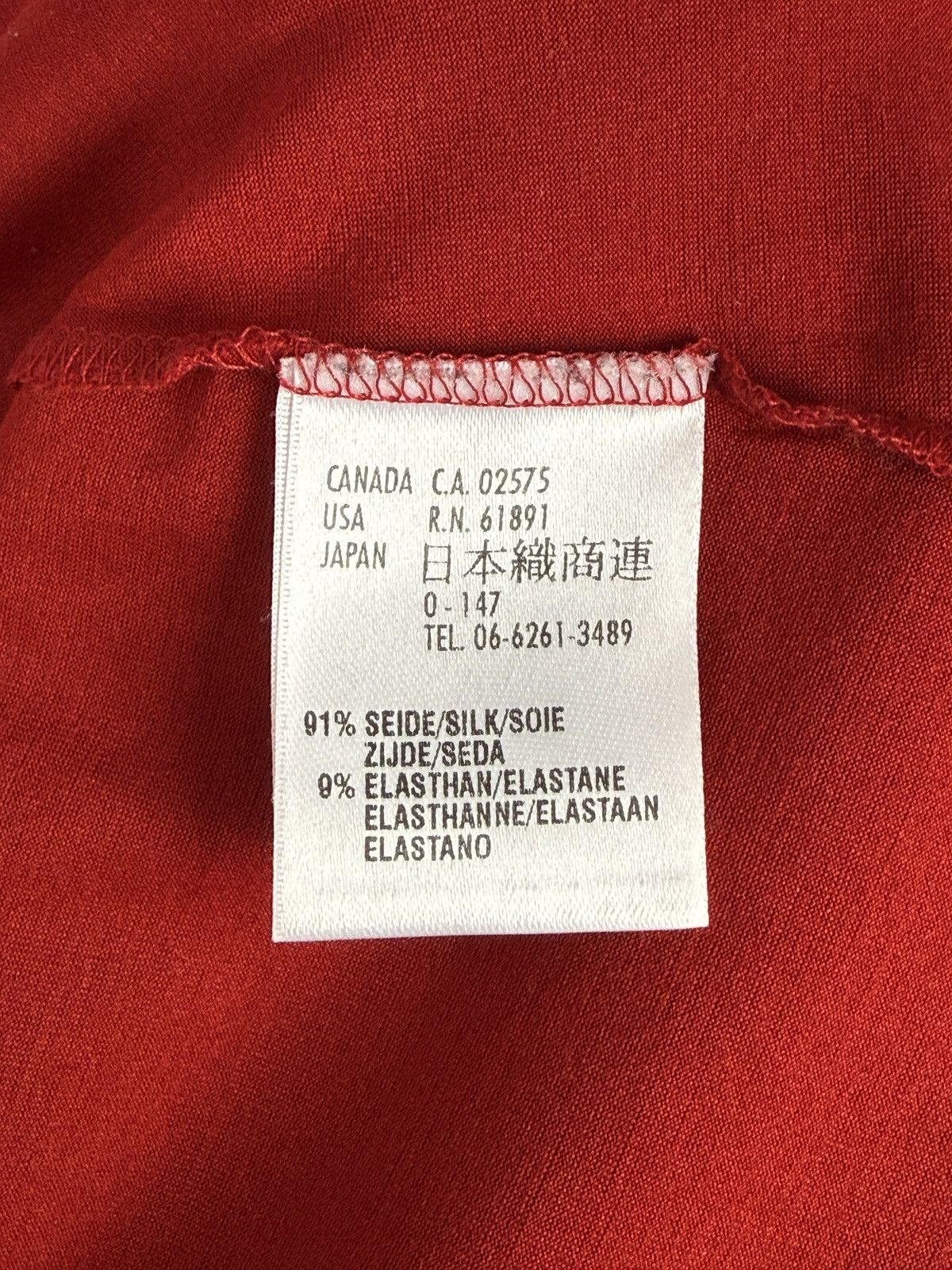 Escada Escada Basic Blank Red Silk Blend Slim Top T-Shirt 36 Size XS / US 0-2 / IT 36-38 - 7 Thumbnail